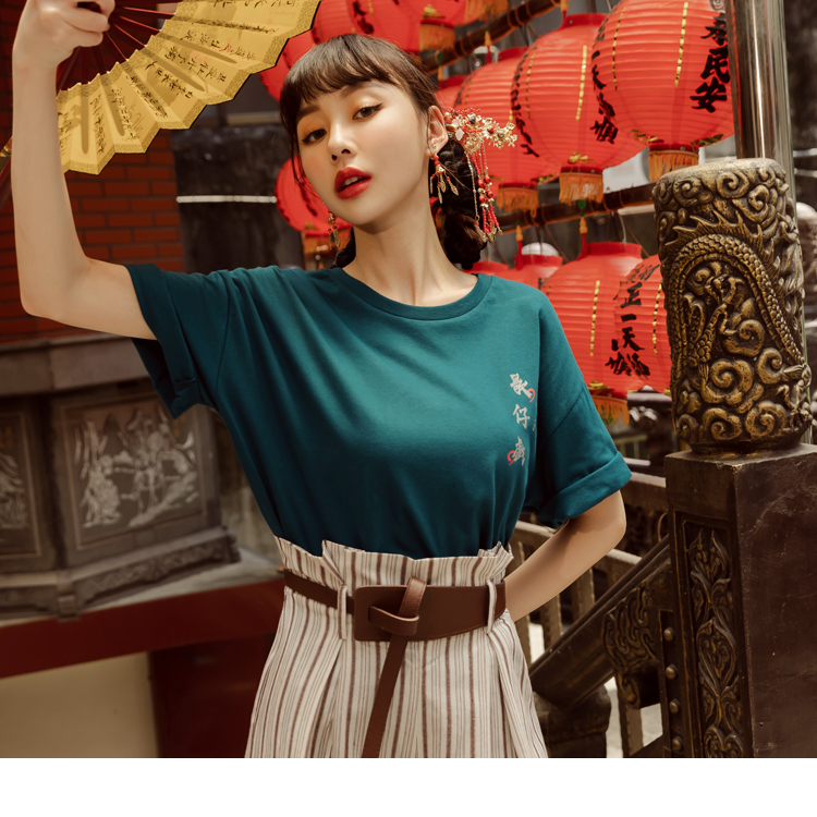 OB 歌仔上青 浮世繪印花短袖寬版Tee(男女適穿) OBAB19011 SS23