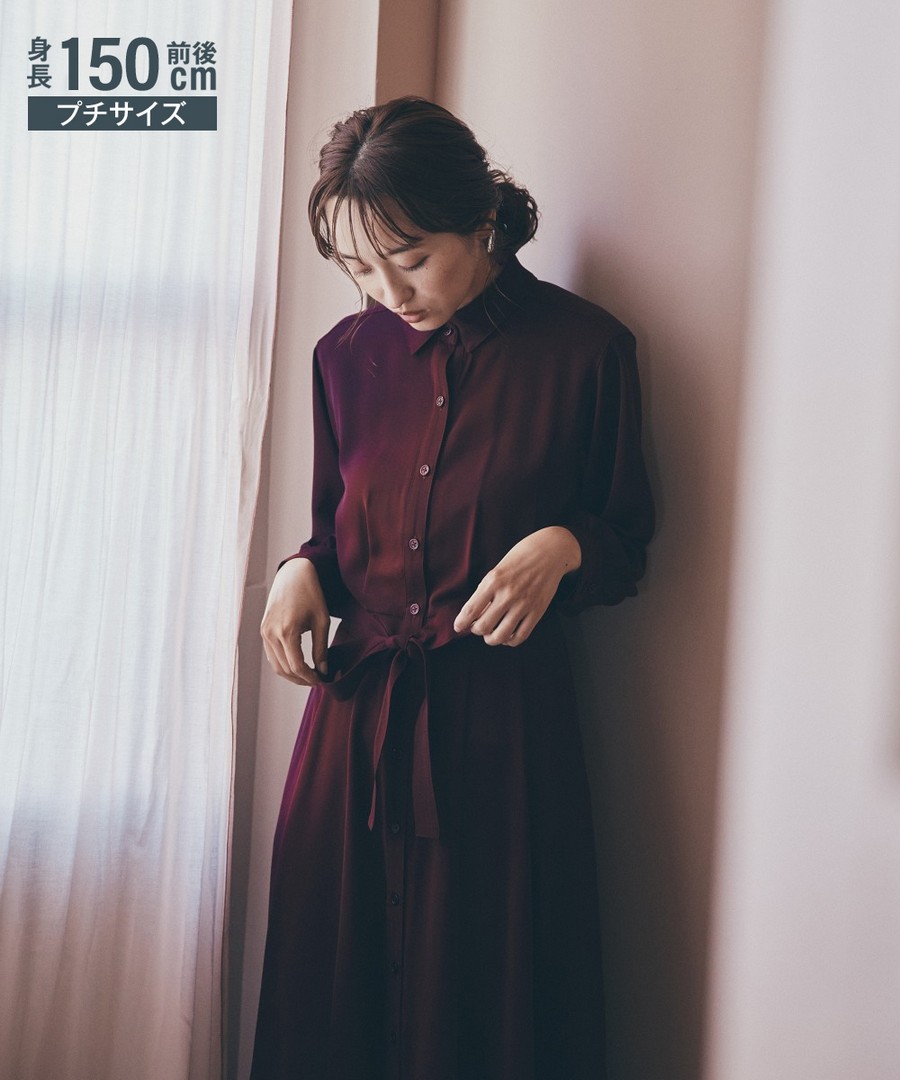 nissen [嬌小尺寸]2WAY襯衫連身裙 (日本女裝) NSVWD0123C0009 FW23