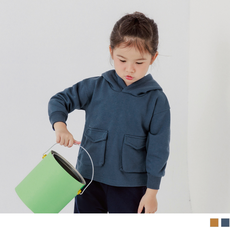 OB 對稱大口袋連帽上衣 OBQA1711 FW23