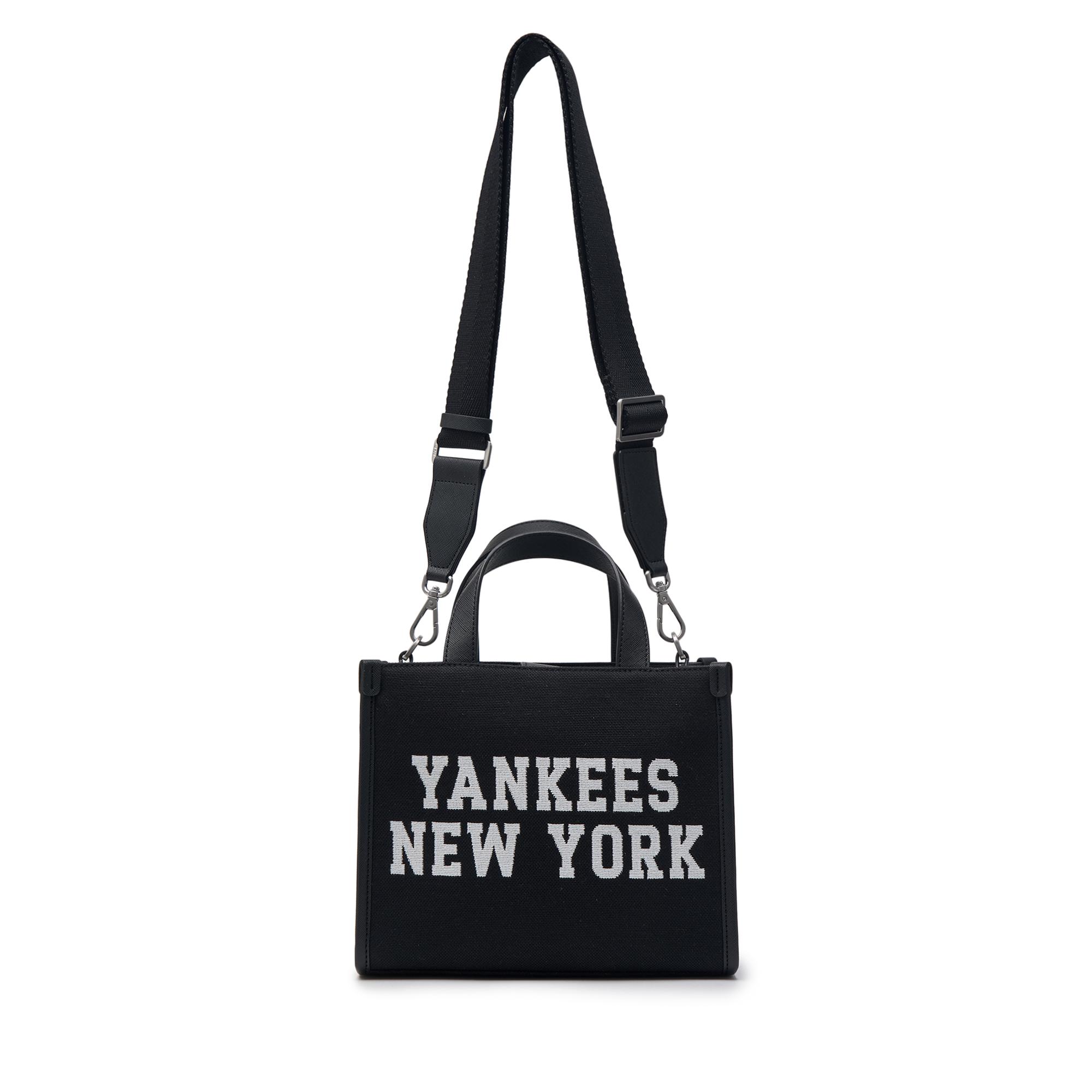 ☆MLB Korea☆ Basic Big Logo Canvas Small Tote Bag NY Black MLB Korea] Basic Big Logo Canvas Small Tote Bag - New York