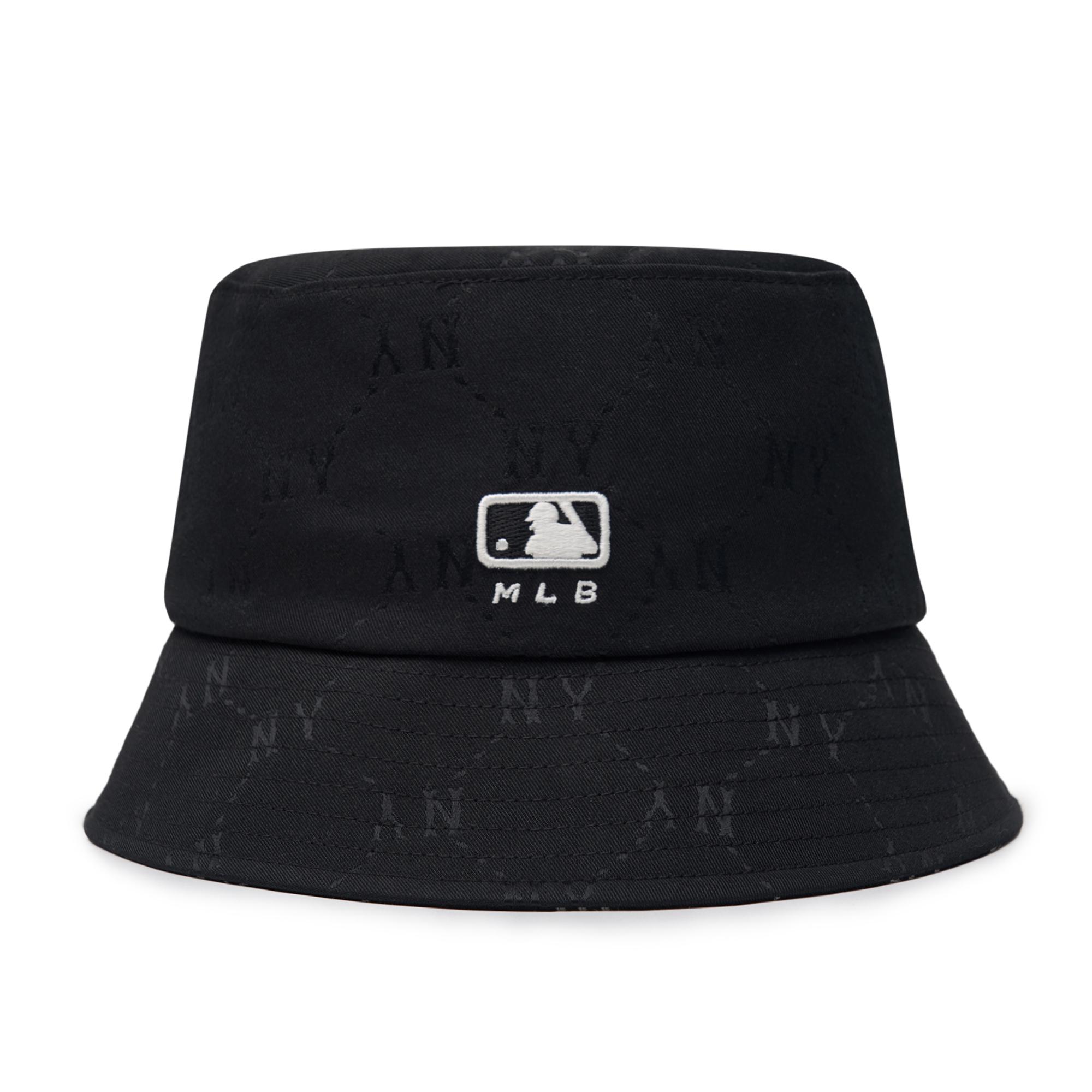★関税込★MLB★Diamond Monogram Bucket Hat★ Nón MLB Dia Monogram Bucket NY D.Cream 3AHTM063N-50CRD | MLB