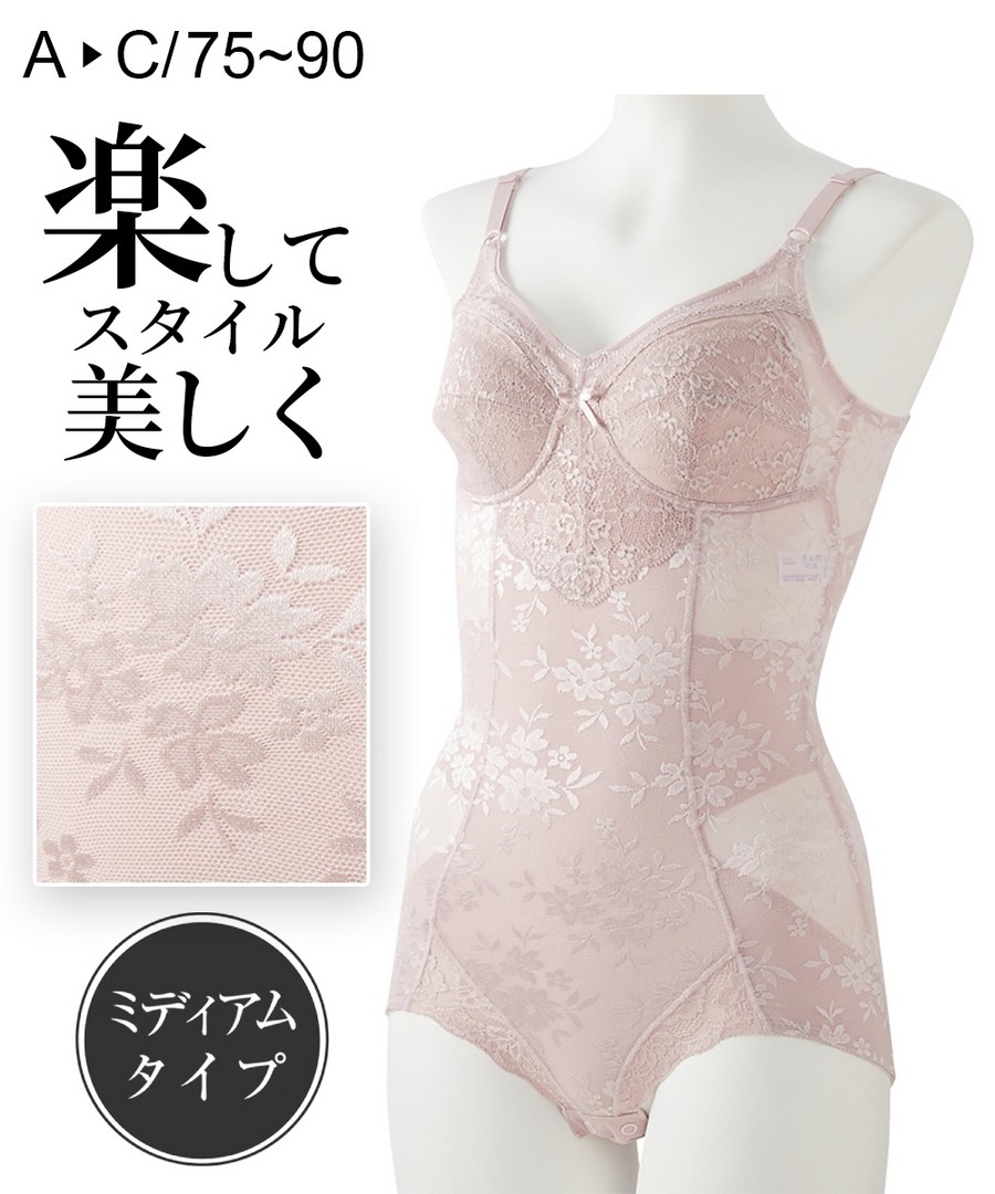 nissen 花紋提花連身塑身衣 (日本女裝內衣) NSCZN0123D0010 SS24