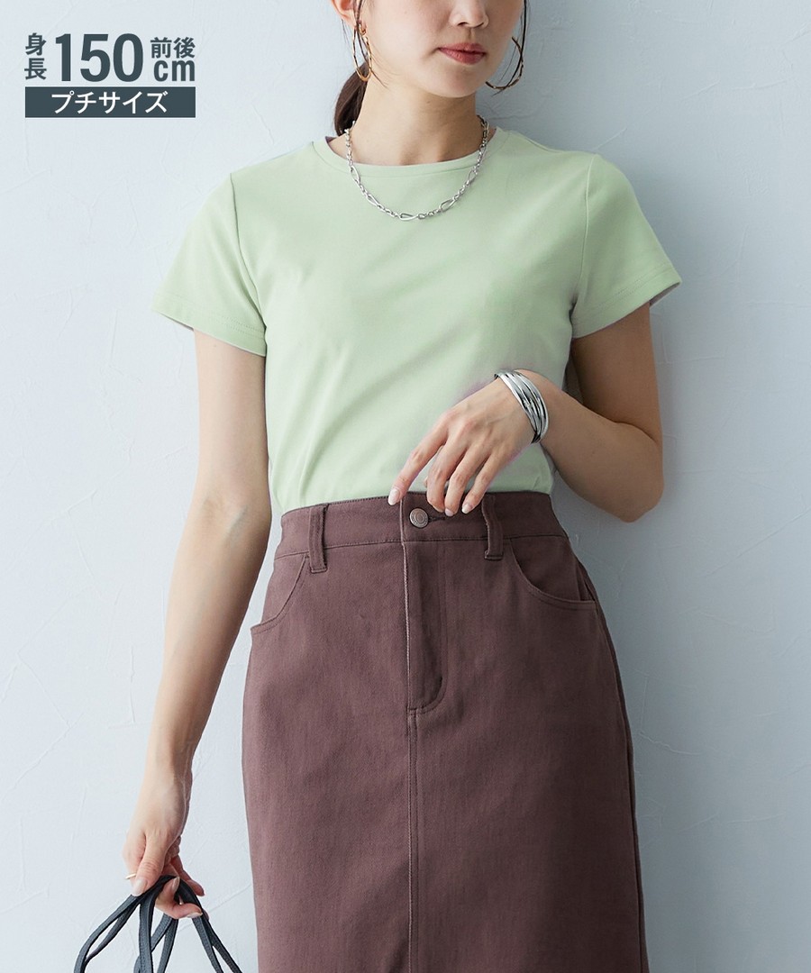nissen [嬌小尺寸]小巧剪裁混棉Tee (日本女裝) NSVCZ0124A0028 SS24