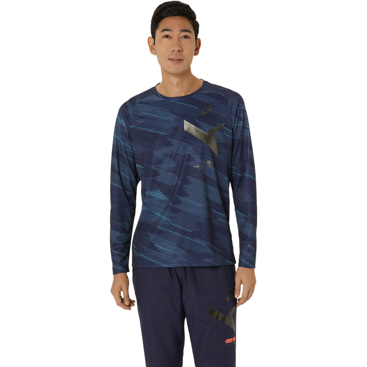 AIM-TRG DRY GRAPHIC LONG SLEEVE TEE｜MEN｜2031E716-400_0