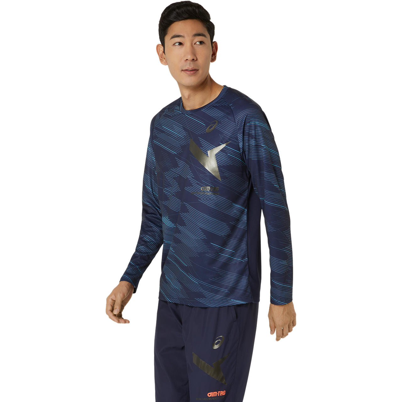 AIM-TRG DRY GRAPHIC LONG SLEEVE TEE｜MEN｜2031E716-400_1