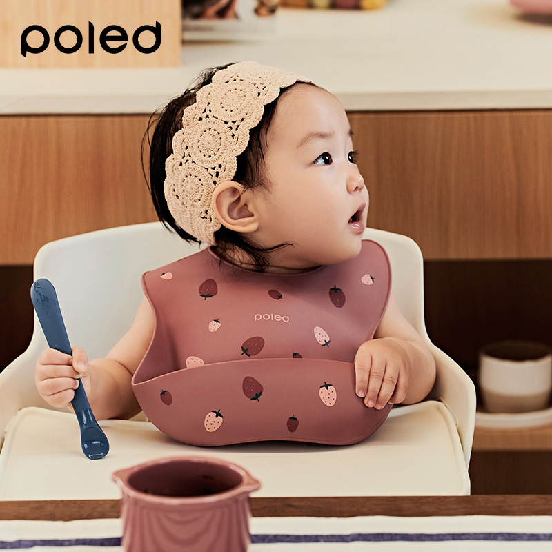 Poled 嬰兒矽膠圍兜_0
