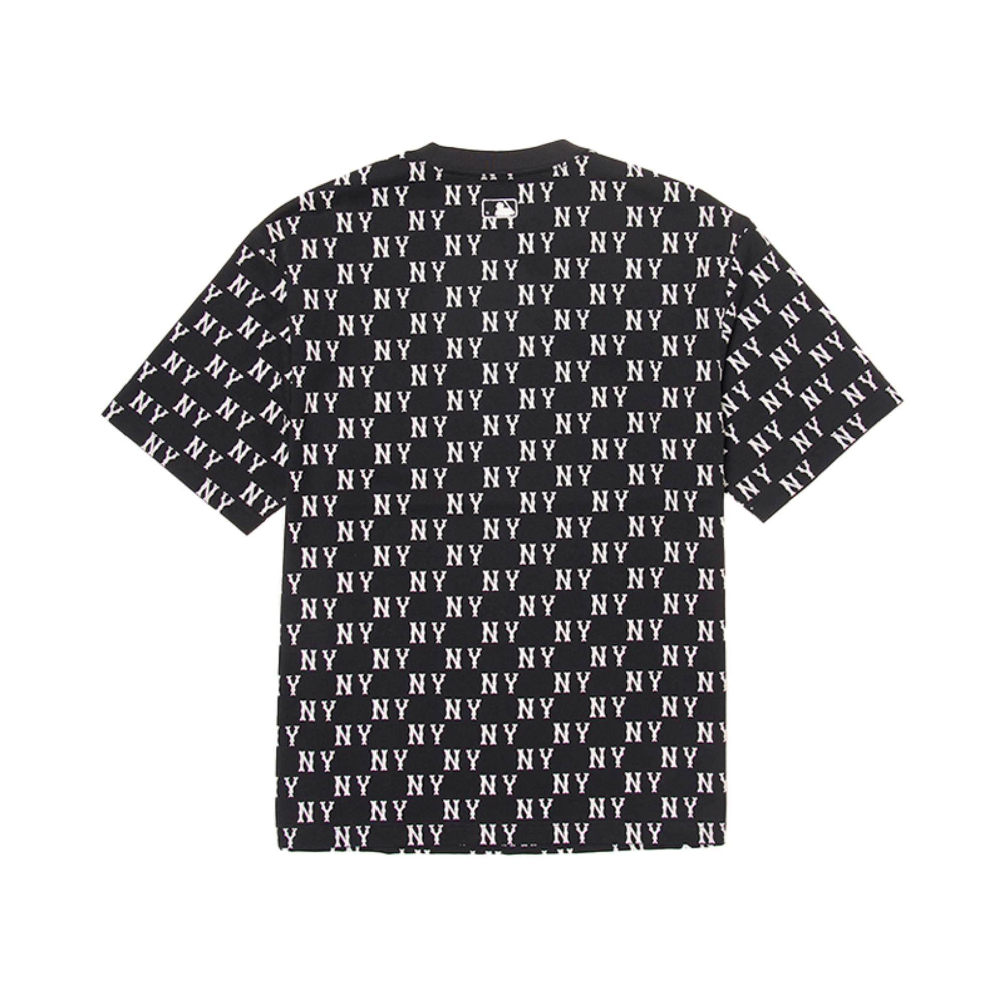☆MLB Korea☆ Diamond Monogram Tonton Jacquard Overfit Short CLASSIC MONOGRAM ALLOVER T-SHIRTS NEW YORK YANKEES