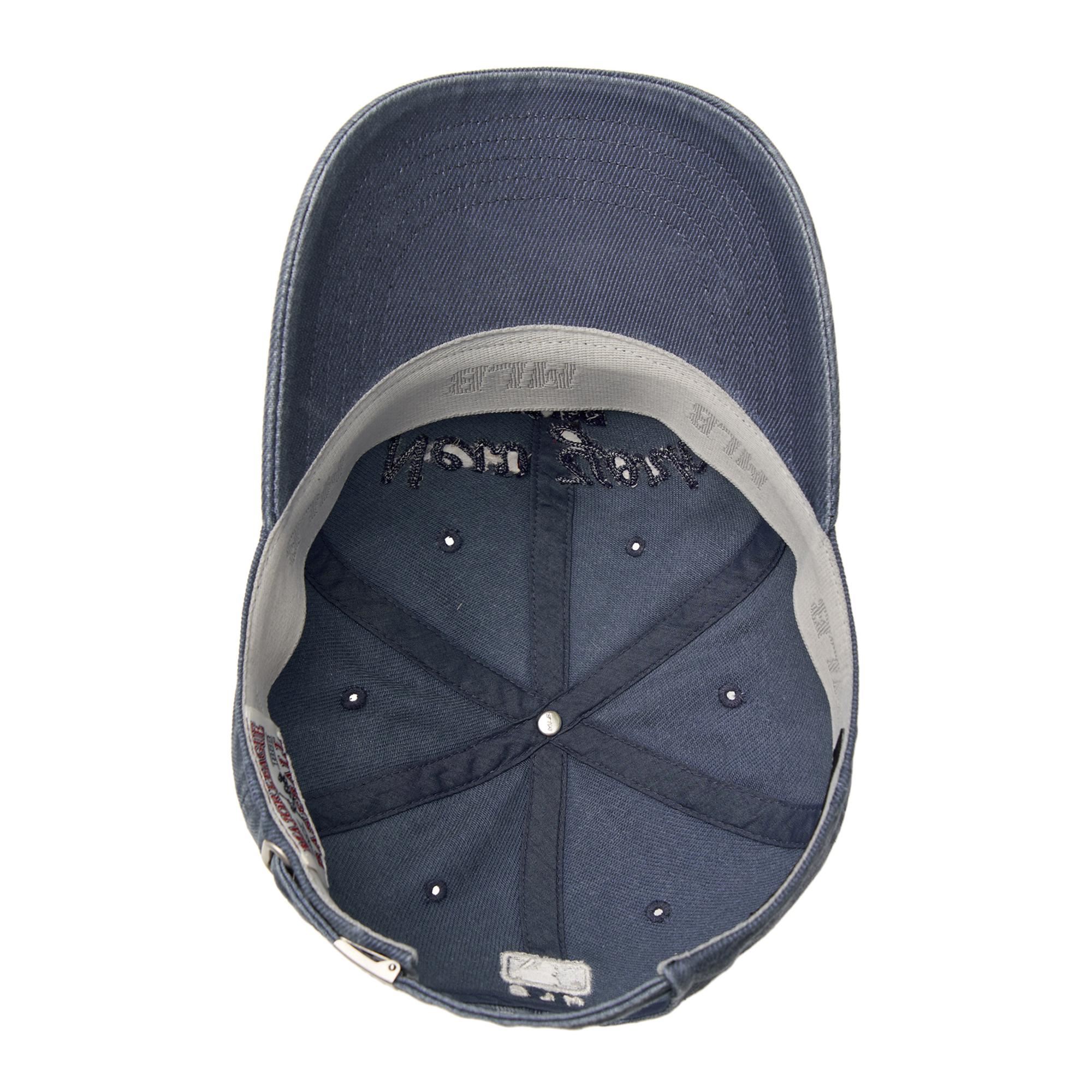 VARSITY LETTERING COLOR DENIM UNSTRUCTURED BALL CAP NEW YORK