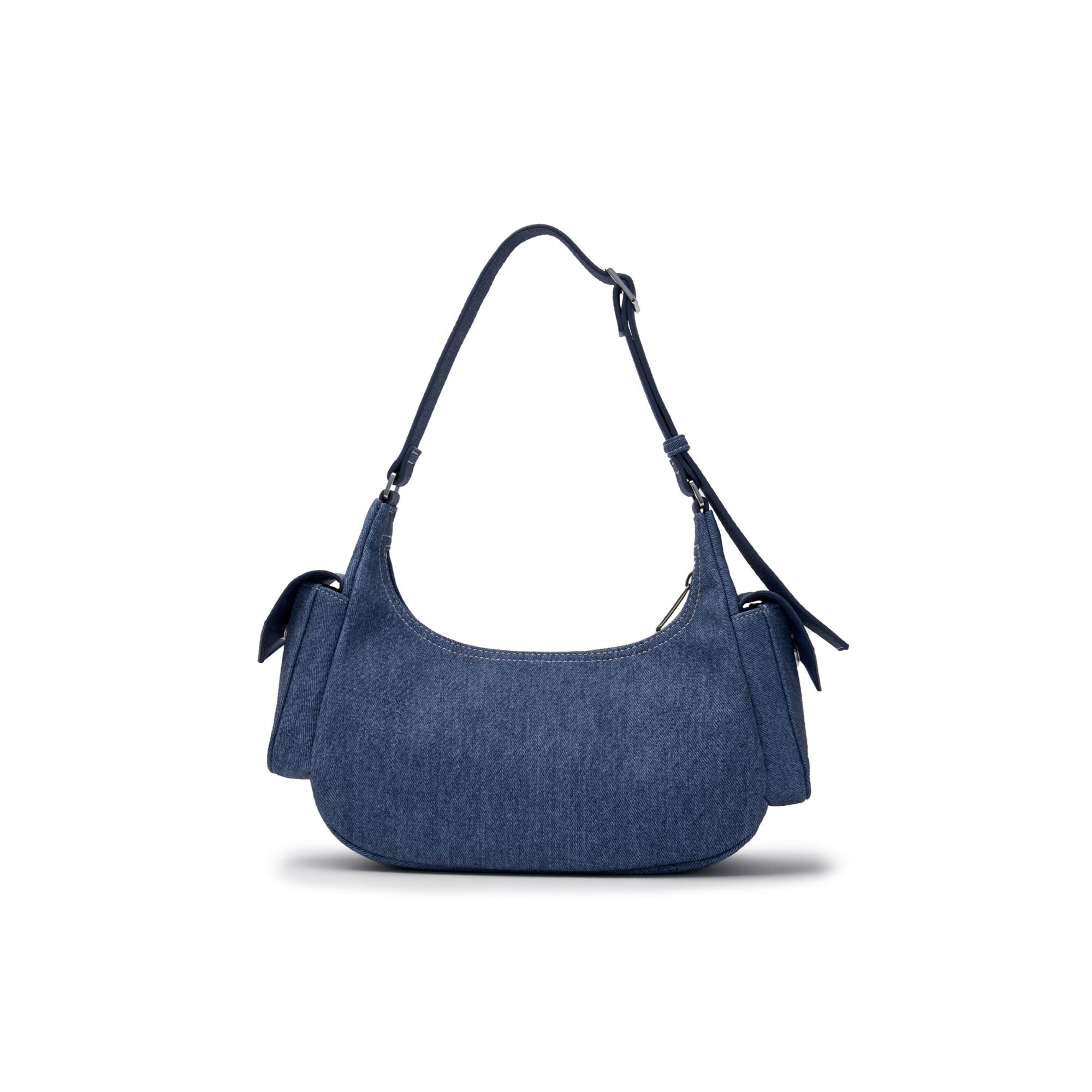 BASIC MEGA LOGO POCKET DENIM HOBO BAG NEW YORK YANKEES