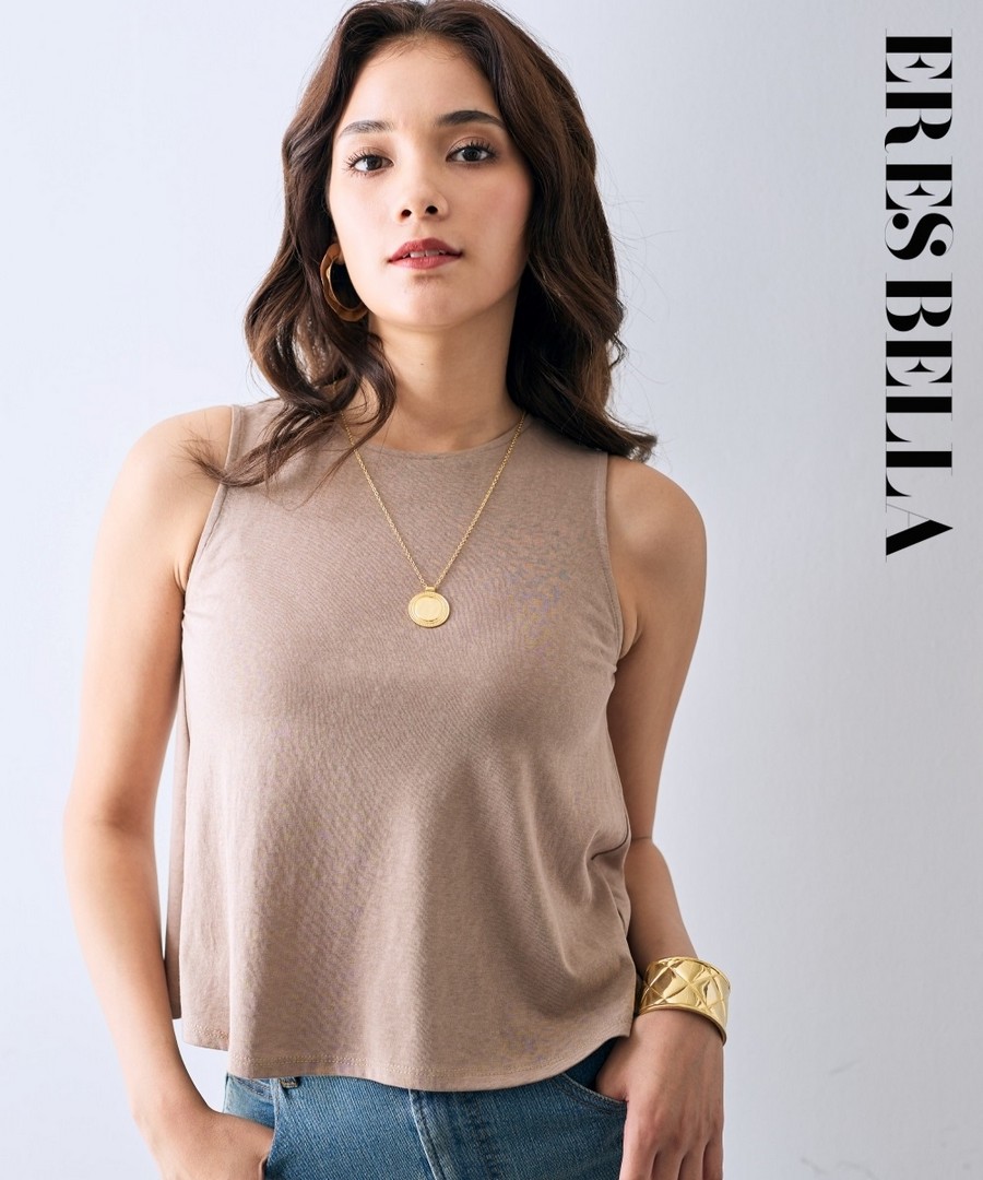 nissen 喇叭形短版背心(ERES BELLA) (日本女裝大尺碼) NSAMR0124C0011 SS24