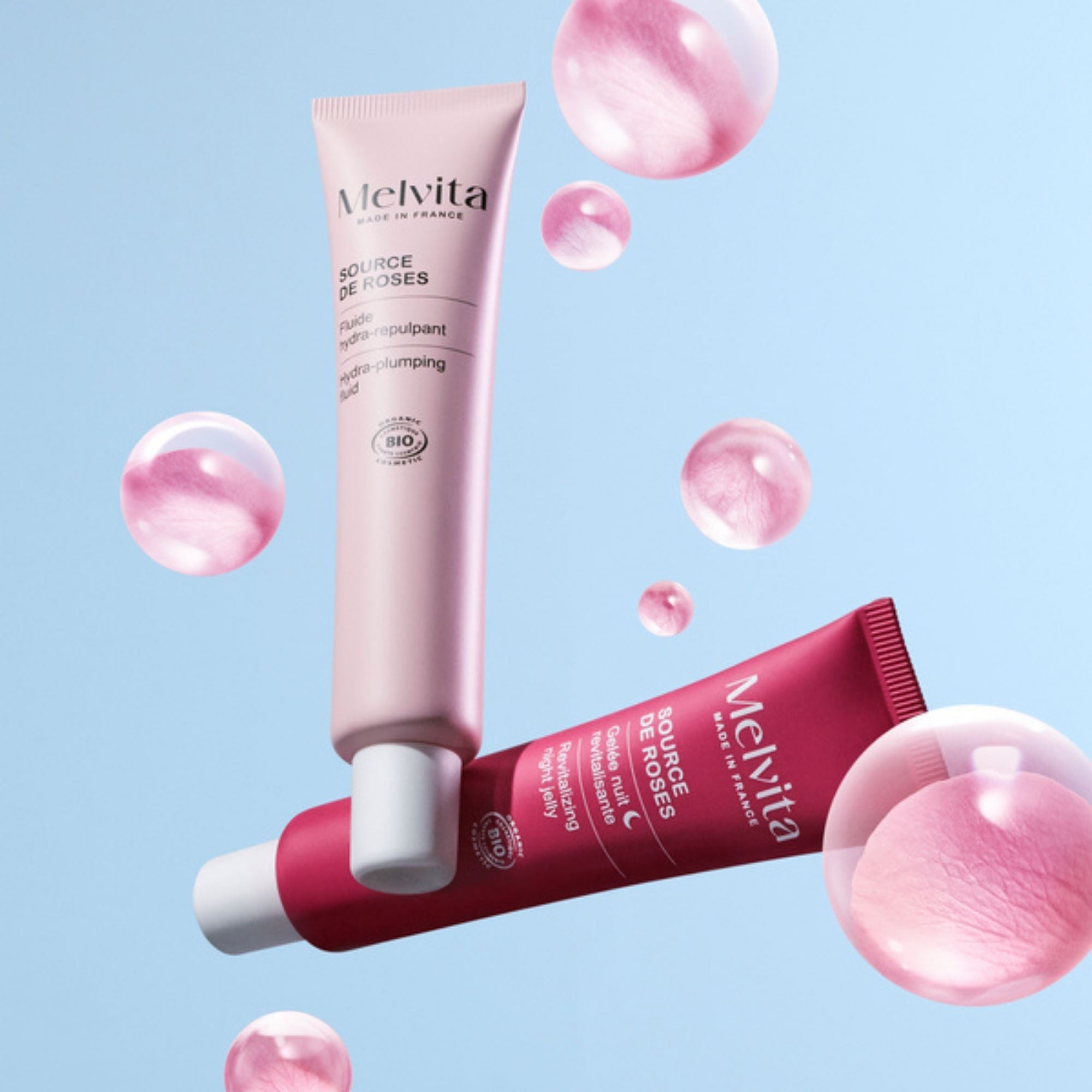 SOURCE DE ROSES HYDRA-PLUMPING FLUID 40ML | Melvita Official