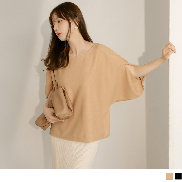 OB 磨毛立體紋理連袖寬鬆上衣 OBAB19611 FW24