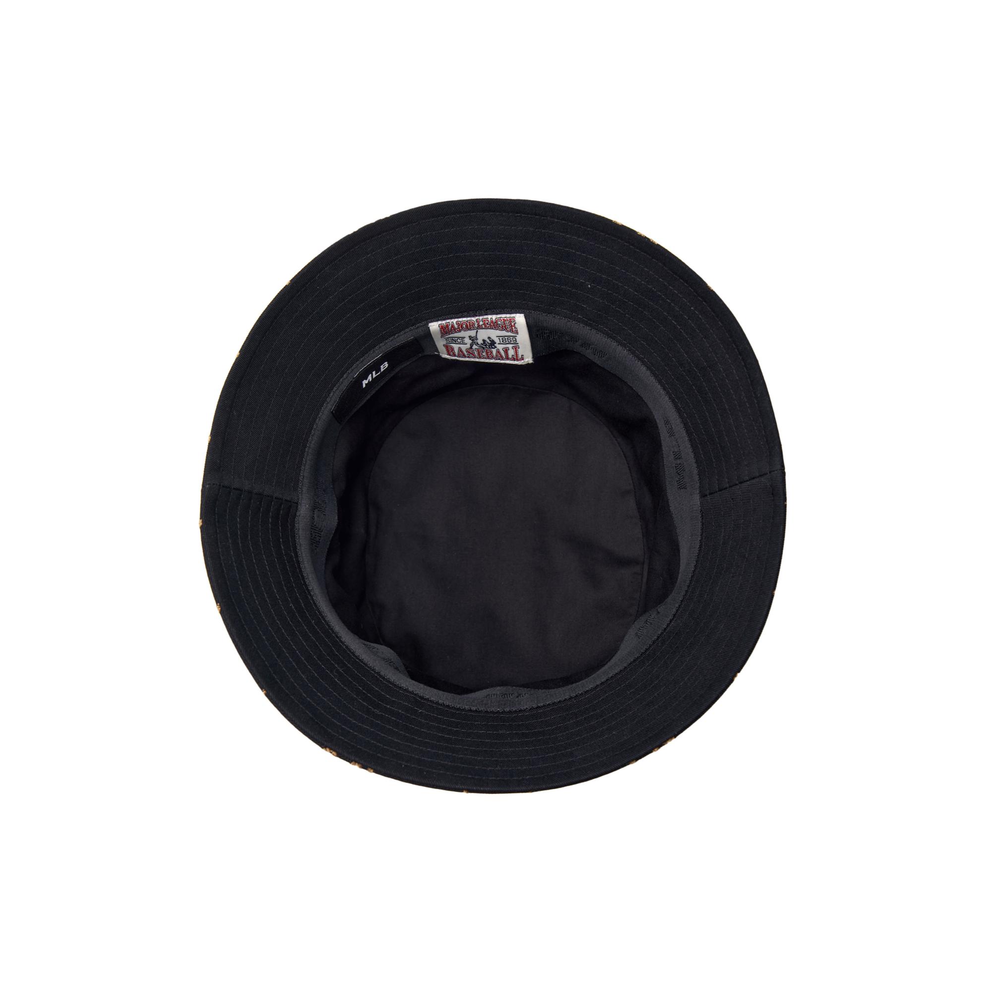 ☆韓国の人気☆【MLB】☆DIA MONOGRAM POINT BUCKET HA.T☆ MLB Unisex Dia Monogram Point Bucket Hat NY Yankees Black