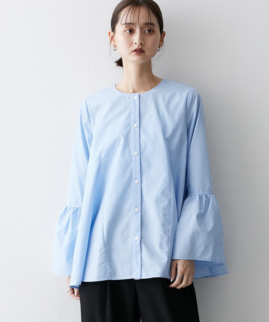 nissen 充滿份量感襯衫 (日本女裝及大尺碼適用) NSAPL0124D0002 FW24