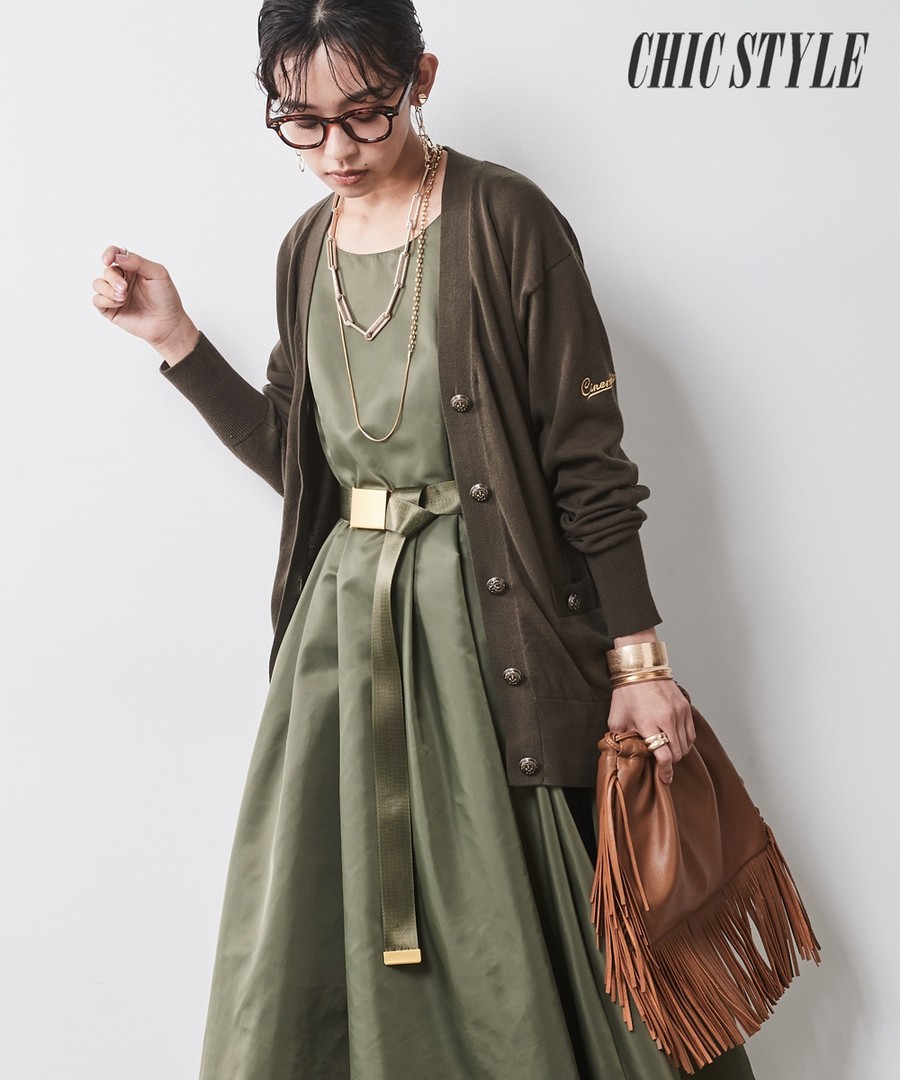 nissen 尼龍斜紋織無袖長連身裙(CHIC STYLE) (日本女裝大尺碼) NSCSQ0224D0006 FW24