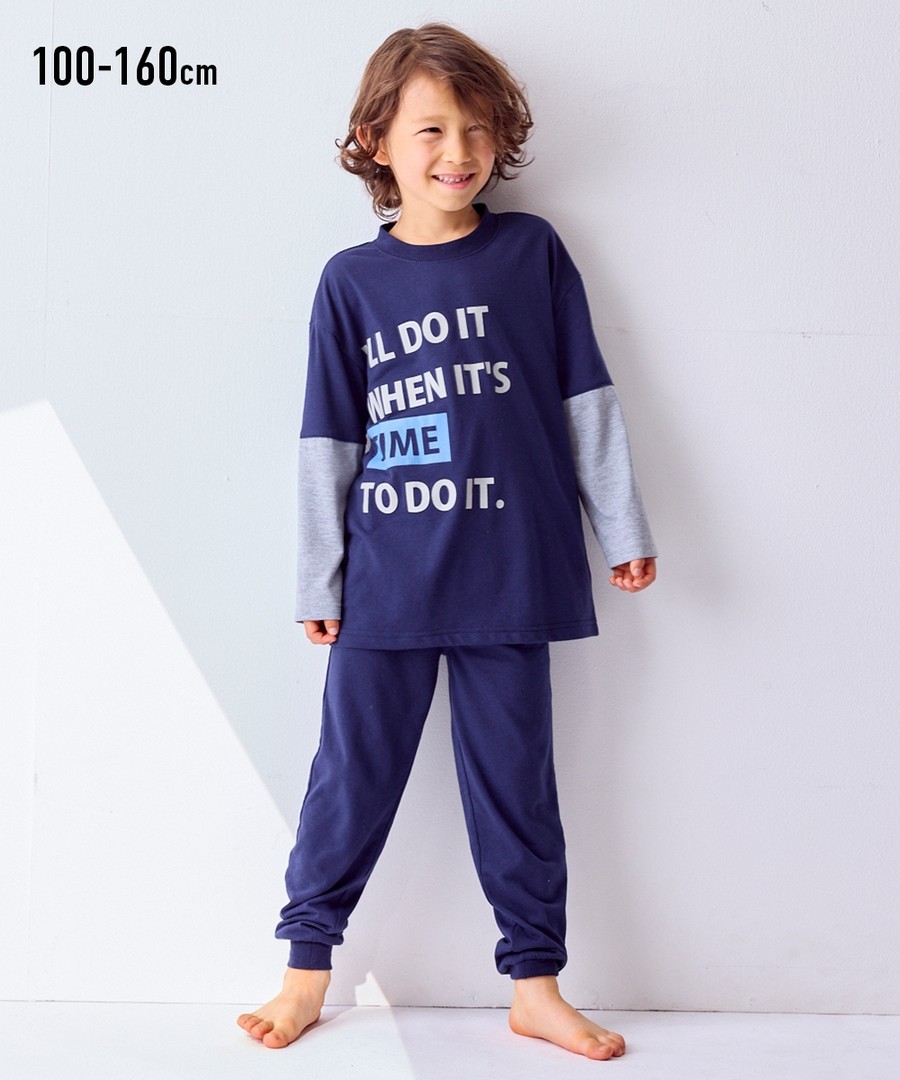 Nissen 疊穿風家居服套裝(男孩，女孩，青少年) (日本童裝) NSBEE0124D0008 FW24