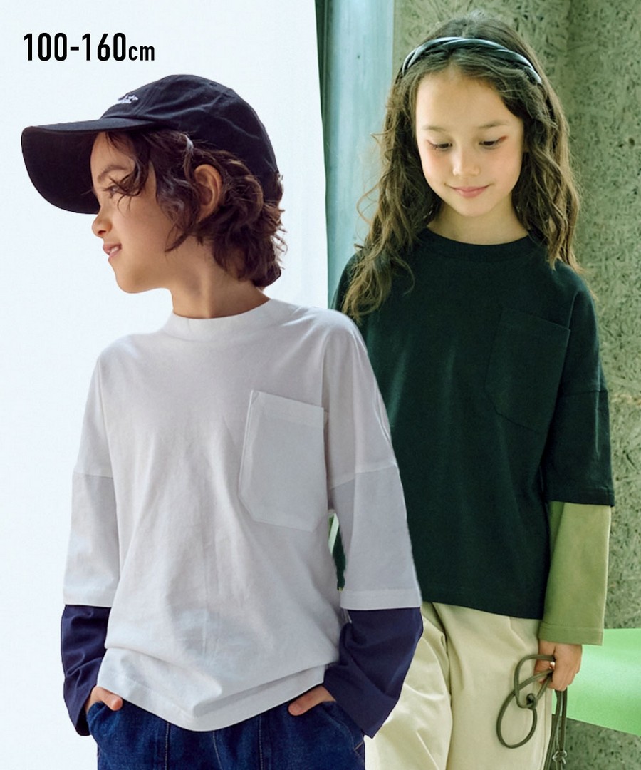Nissen 疊穿風Tee(男孩，女孩，青少年) (日本童裝) NSCKI0224D0001 FW24
