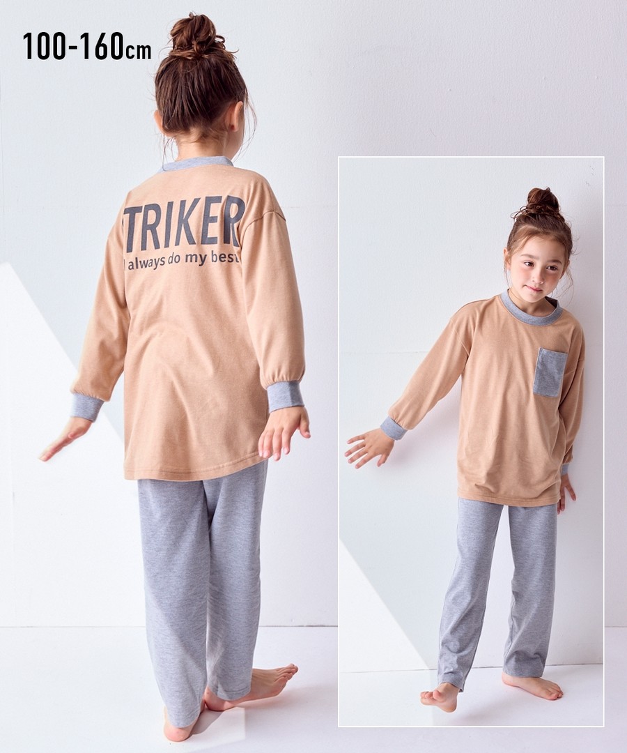 Nissen 背印花家居服套裝(男孩，女孩，青少年) (日本童裝) NSBEE0124D0011 FW24