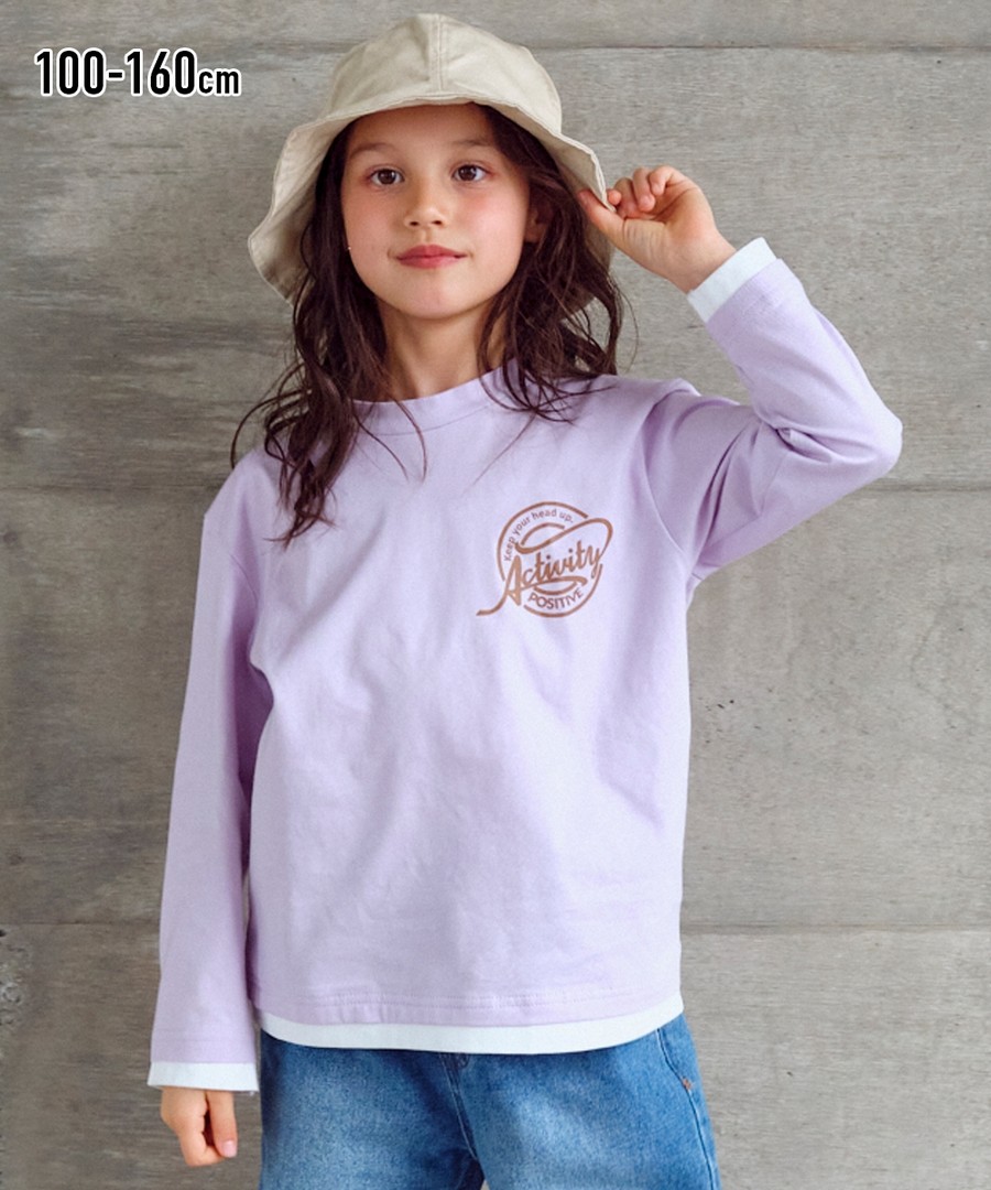 Nissen 100%純棉寬鬆多層次印花Tee(男孩，女孩，青少年) (日本童裝) NSCKI0224D0012 FW24