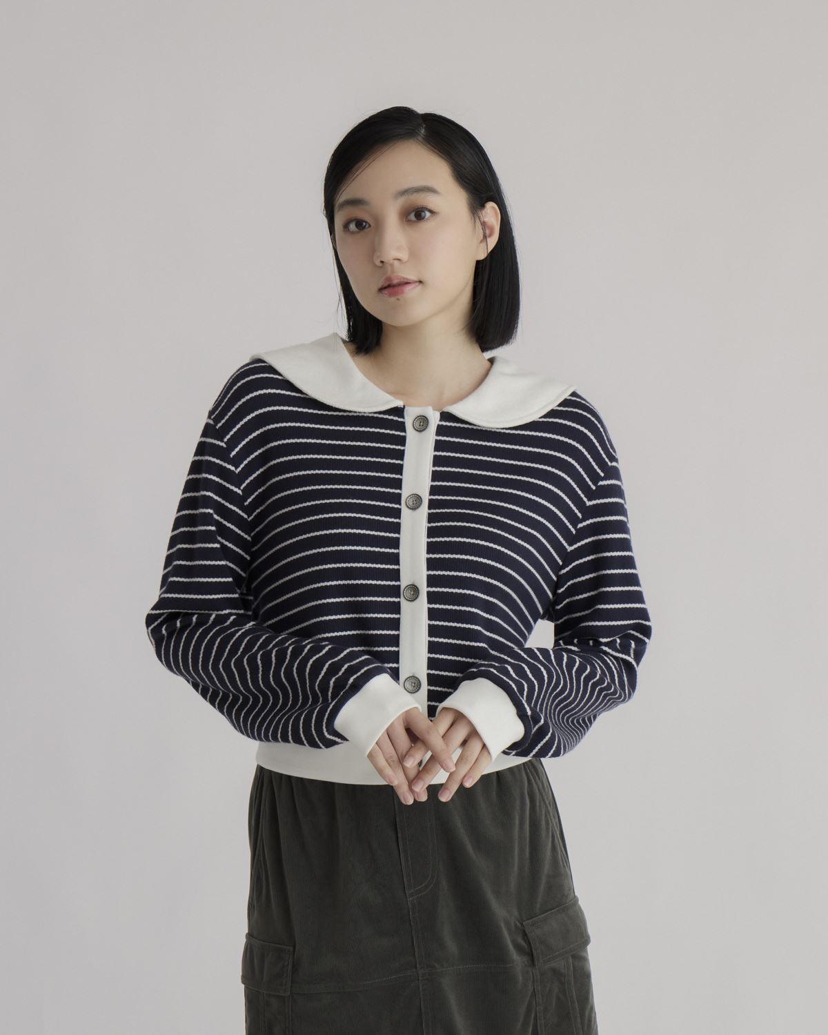 Scalloped Collar Stripe Outer_0