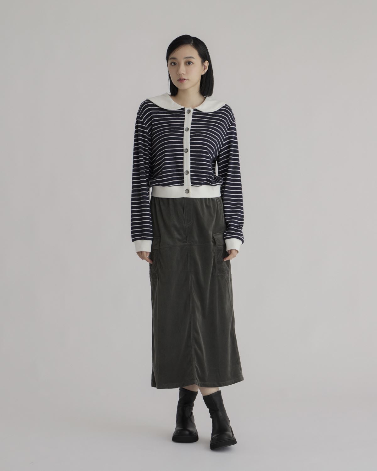 Scalloped Collar Stripe Outer_1