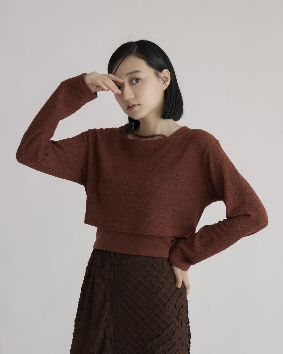 Knitted Twin-set Top_0
