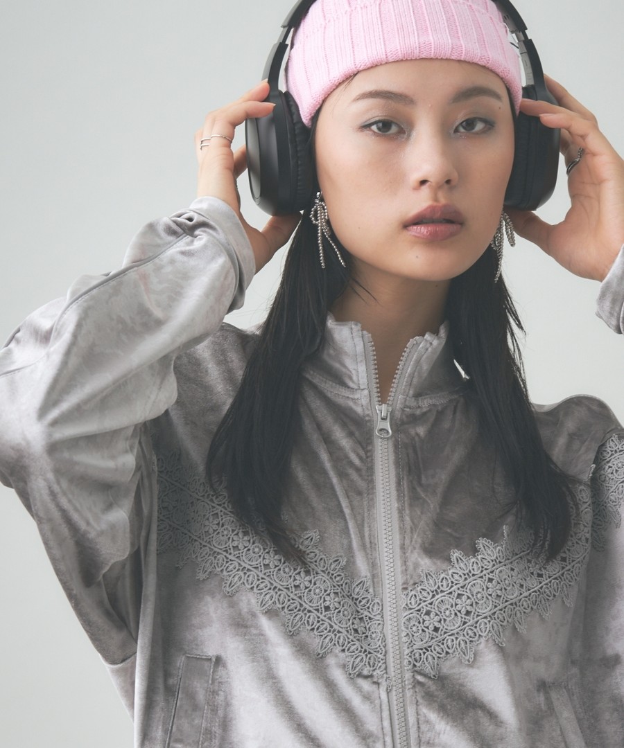 nissen 蕾絲拼接休閒外套 (日本女裝大尺碼) NSBLJ0324E0019 FW24