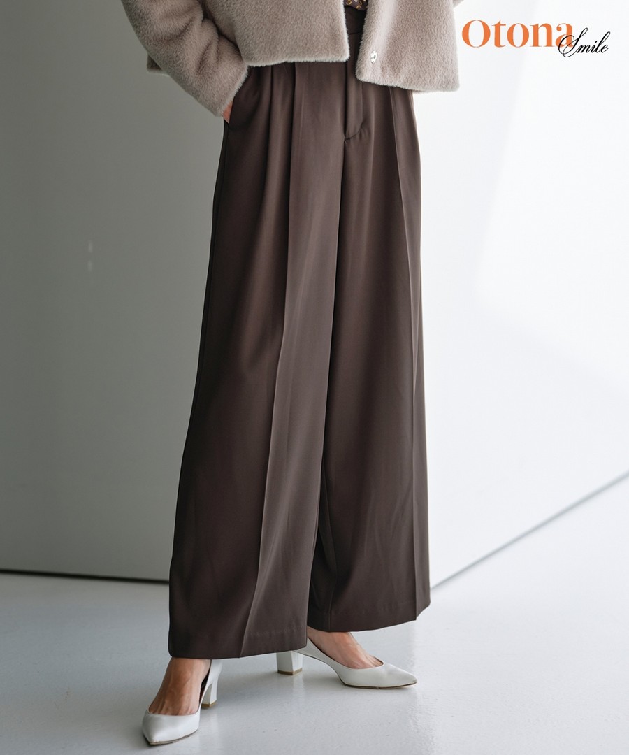 nissen 雙褶褲(Otona SMILE) (日本女裝大尺碼) NSCSQ0224E0003 FW24