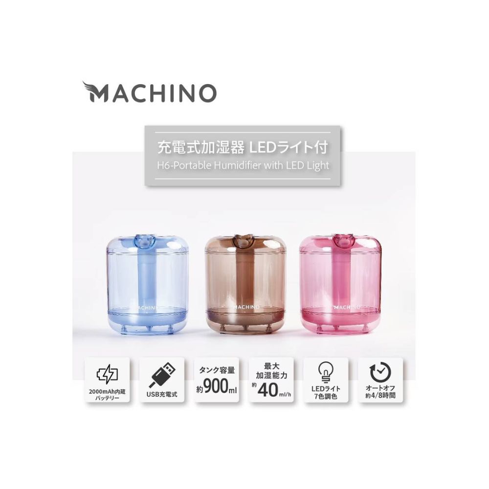 Machino H6 無線加濕器 粉_1