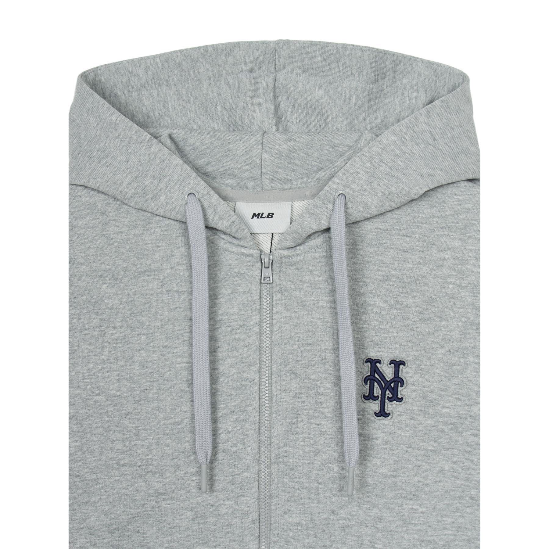 BASIC MEDIUM LOGO HOOD ZIP UP NEW YORK METS (3ATRB0144-09MGS