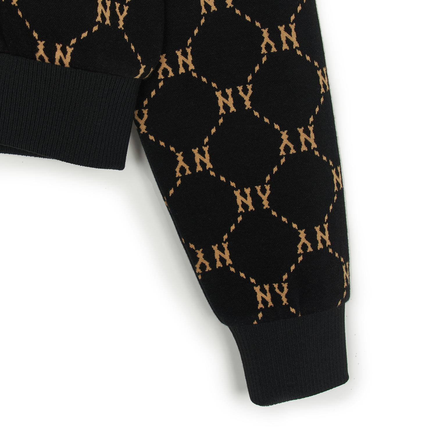 WOMEN'S DIA MONOGRAM JAQUARD CROP HOOD ZIP UP NEW YORK