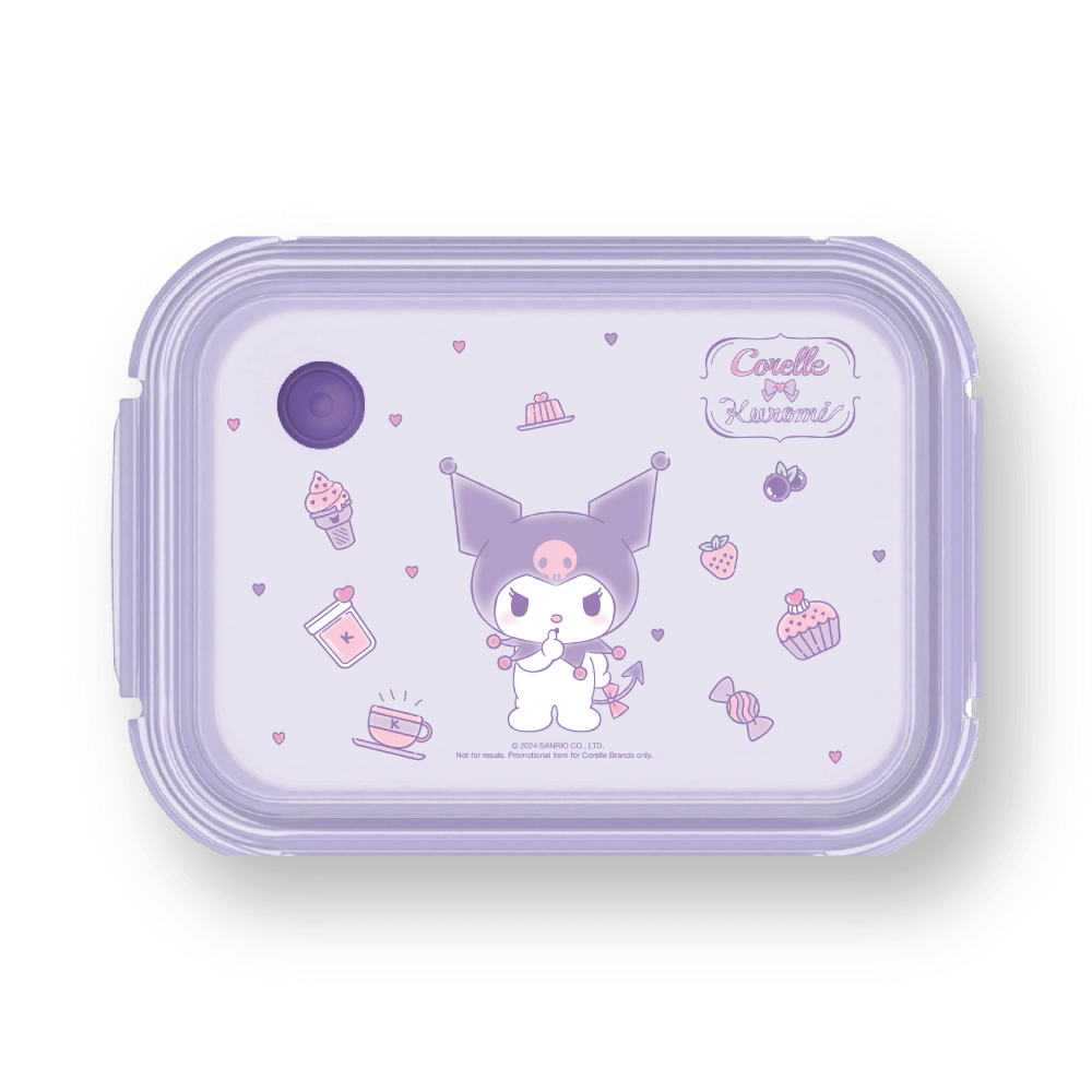 Corelle x Kuromi 不銹鋼長方形保鮮盒 1250毫升 | APITA UNY eShop | CU APP