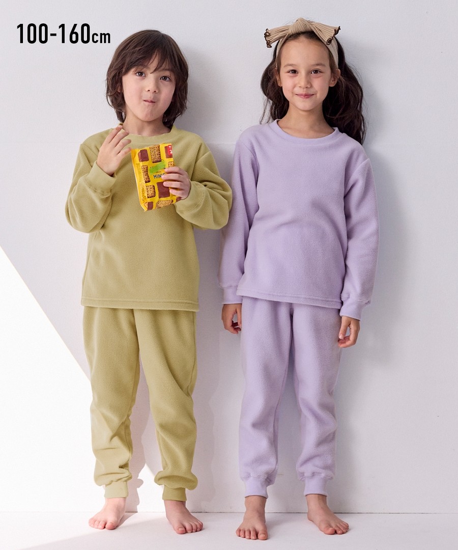 Nissen 起絨居家服套裝(男孩，女孩，青少年) (日本童裝) NSBEE0124E0015 FW24