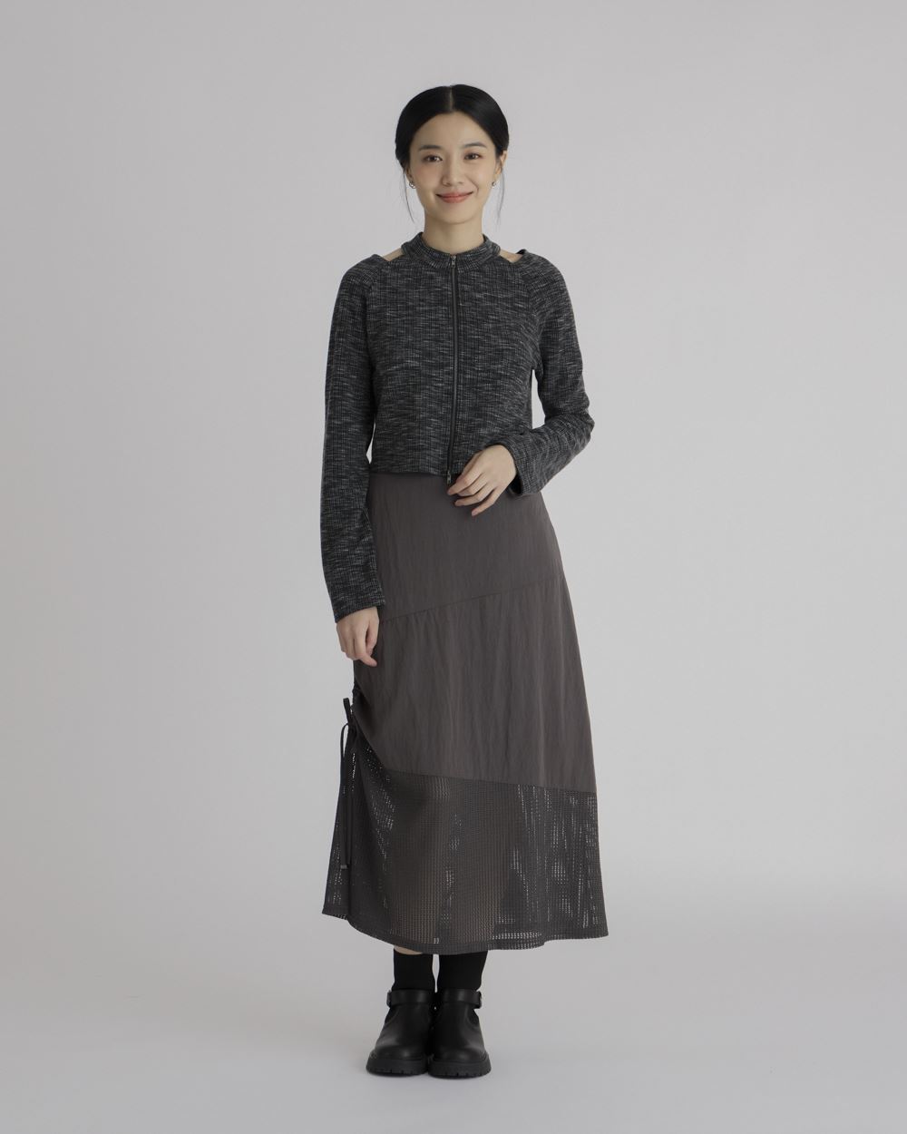 Cut Out Zip-up Top_1