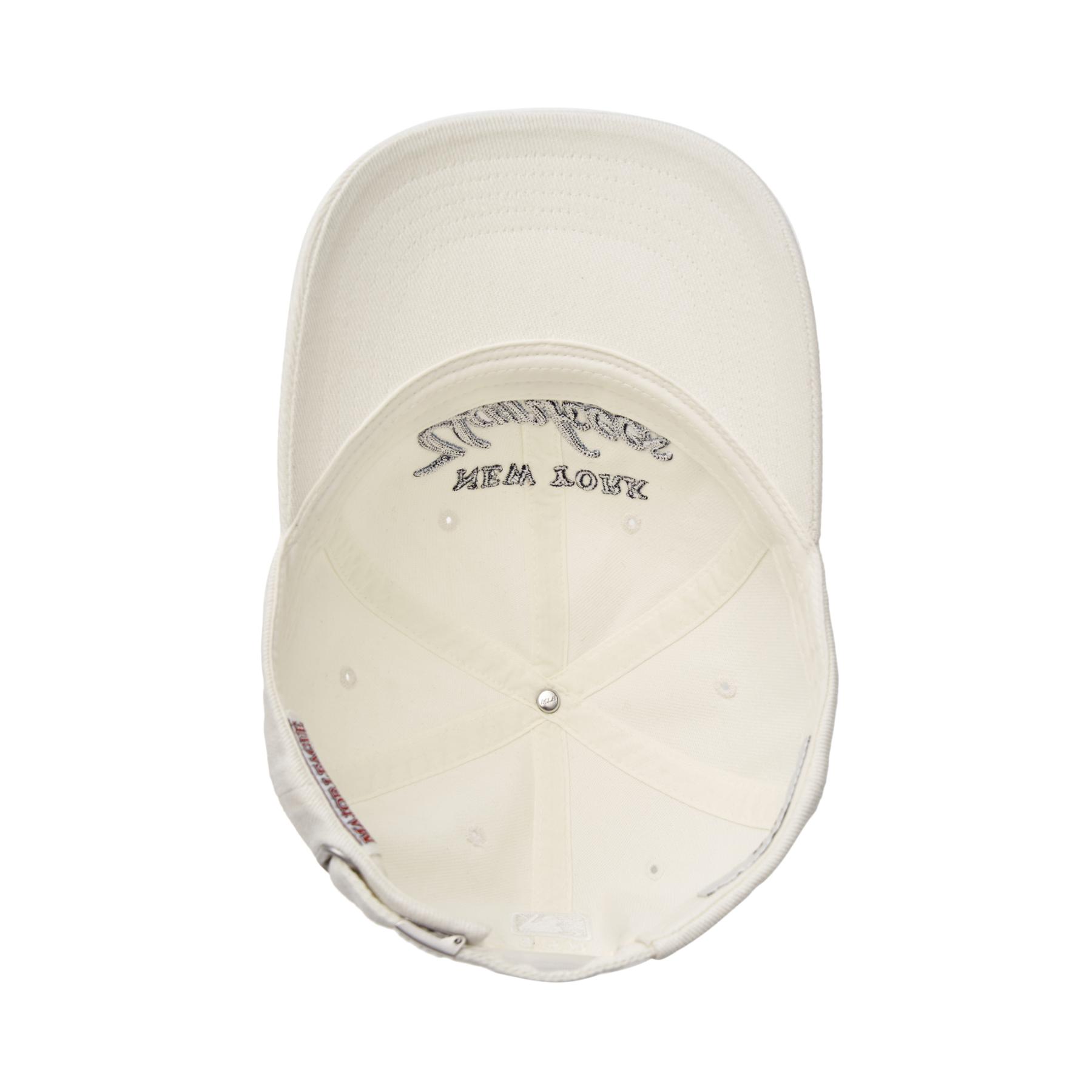 キャップ MLB Korea Color Denim Unstructured Ball Cap NY Cream 3ACPD03 Nón Lưỡi Trai MLB Denim Unstructured Cap NY Yankees