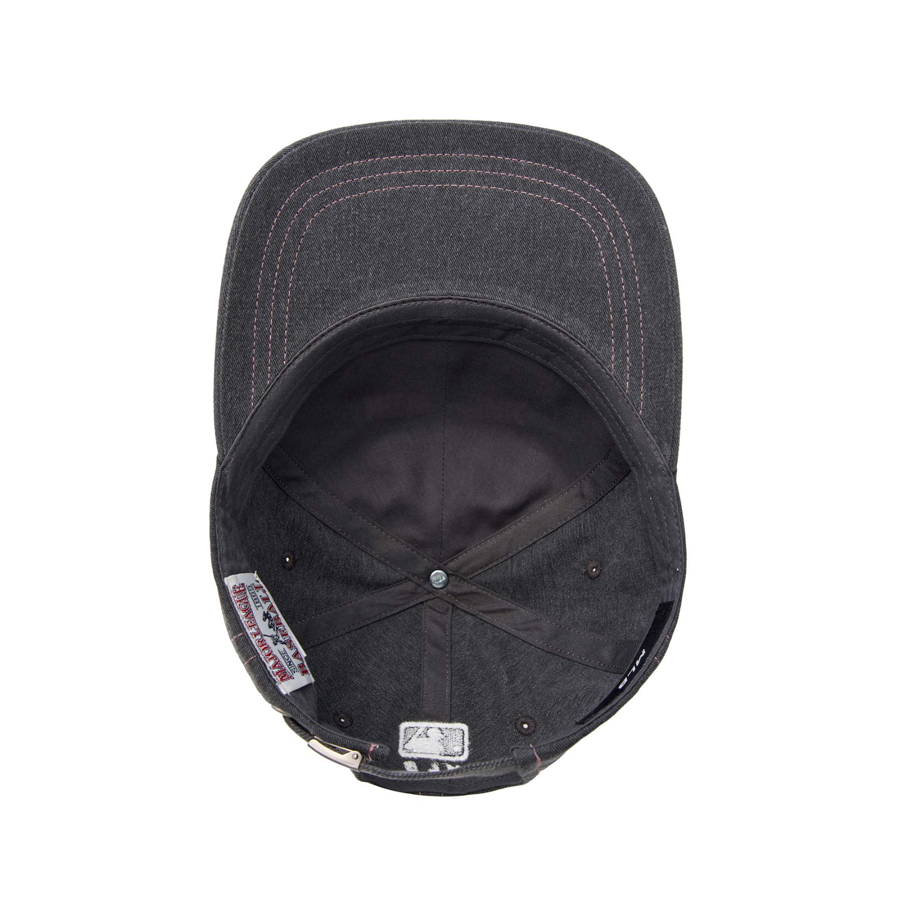 ■MLB Korea■ Varsity Vintage Oval Stitch Unstructured Ball VARSITY VINTAGE OVAL STITCH CURSIVE UNSTRUCTURED BALL CAP