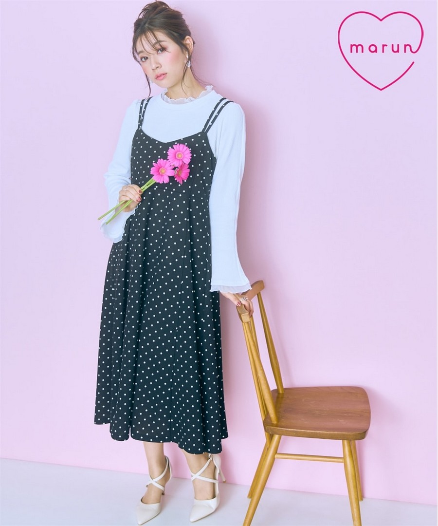 nissen 吊帶連身裙(marun) (日本女裝大尺碼) NSDER0124E0009 SS25