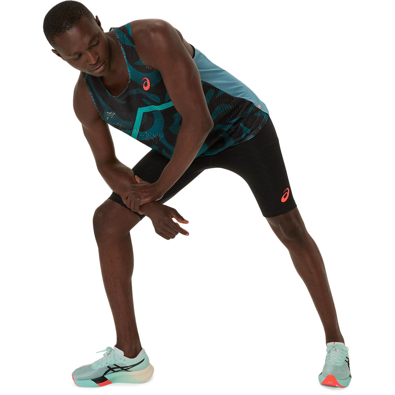 陸上用パンツ ASICS MMS SPEED MIDDLE TIGHT S MMS SPEED MIDDLE TIGHT | Atlantis Blue | Pants & Tights | ASICS
