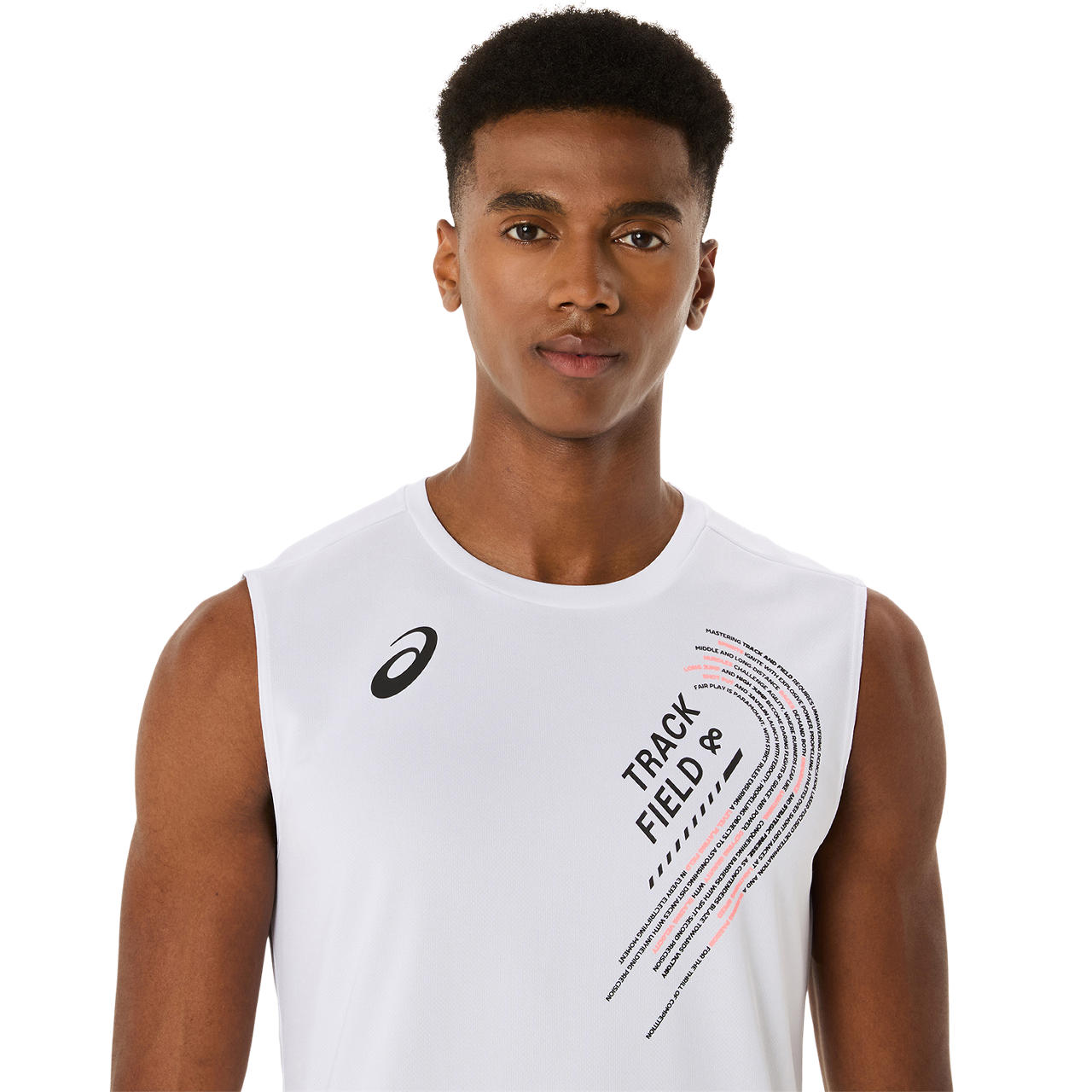 トップス MMAx3ITSUKA Checker Racing Sleeve-less Men's Tops & T-Shirts | TRACK GRAPHIC SLEEVELESS TOP | ASICS Hong Kong