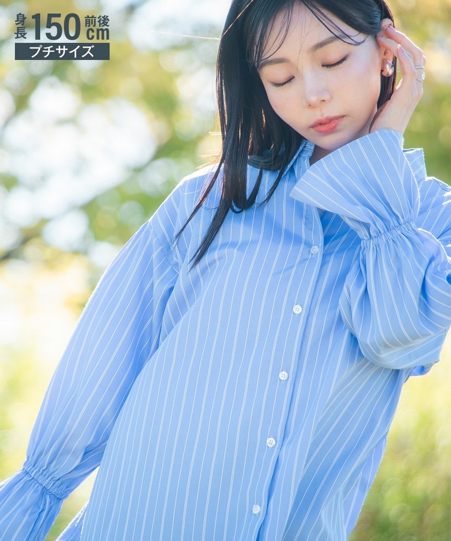 nissen [嬌小尺寸]糖果袖襯衫 (日本女裝) NSVCY0125A0002 SS25