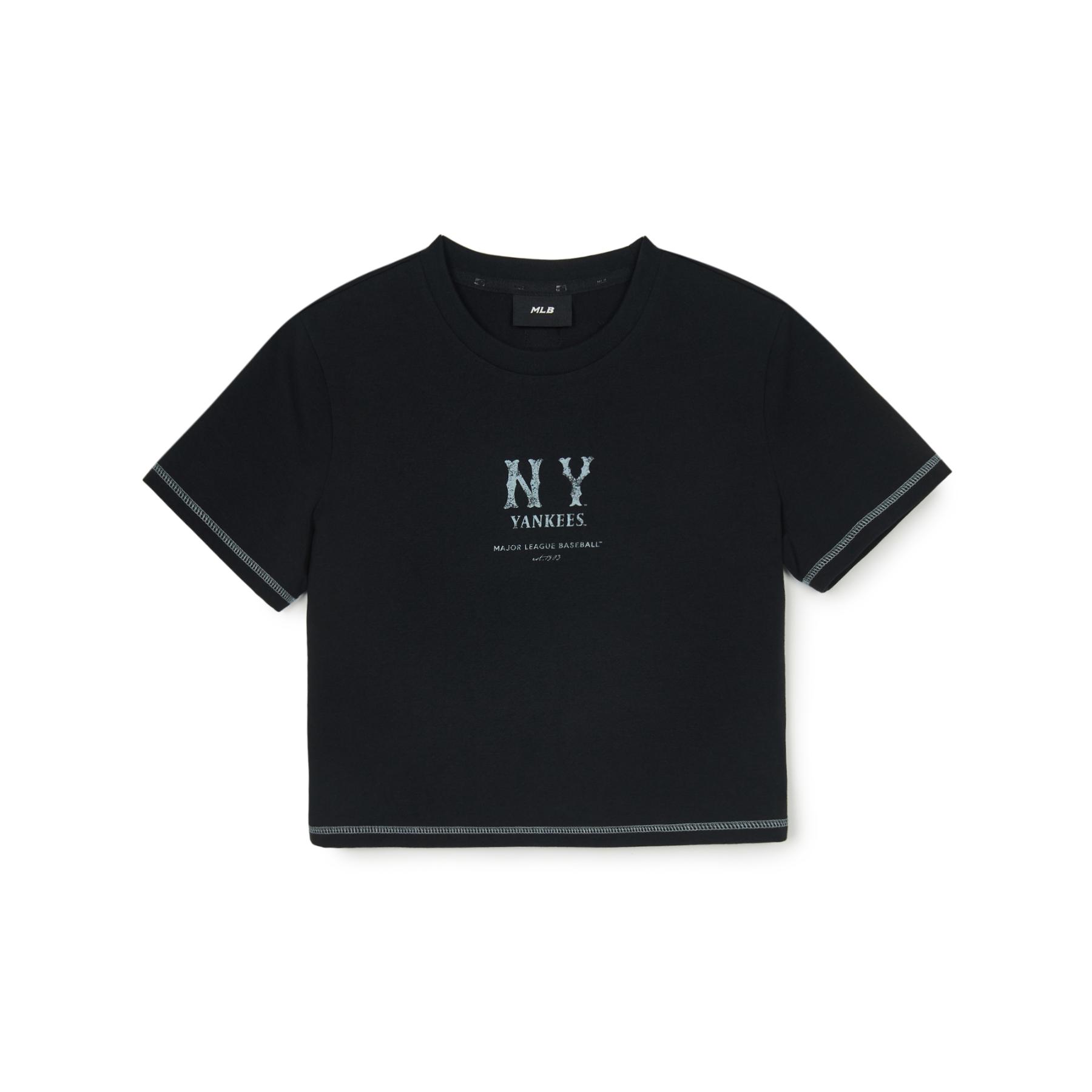 WOMEN'S BASIC COOPERS LOGO SLIM CROP T-SHRTS NEW YORK