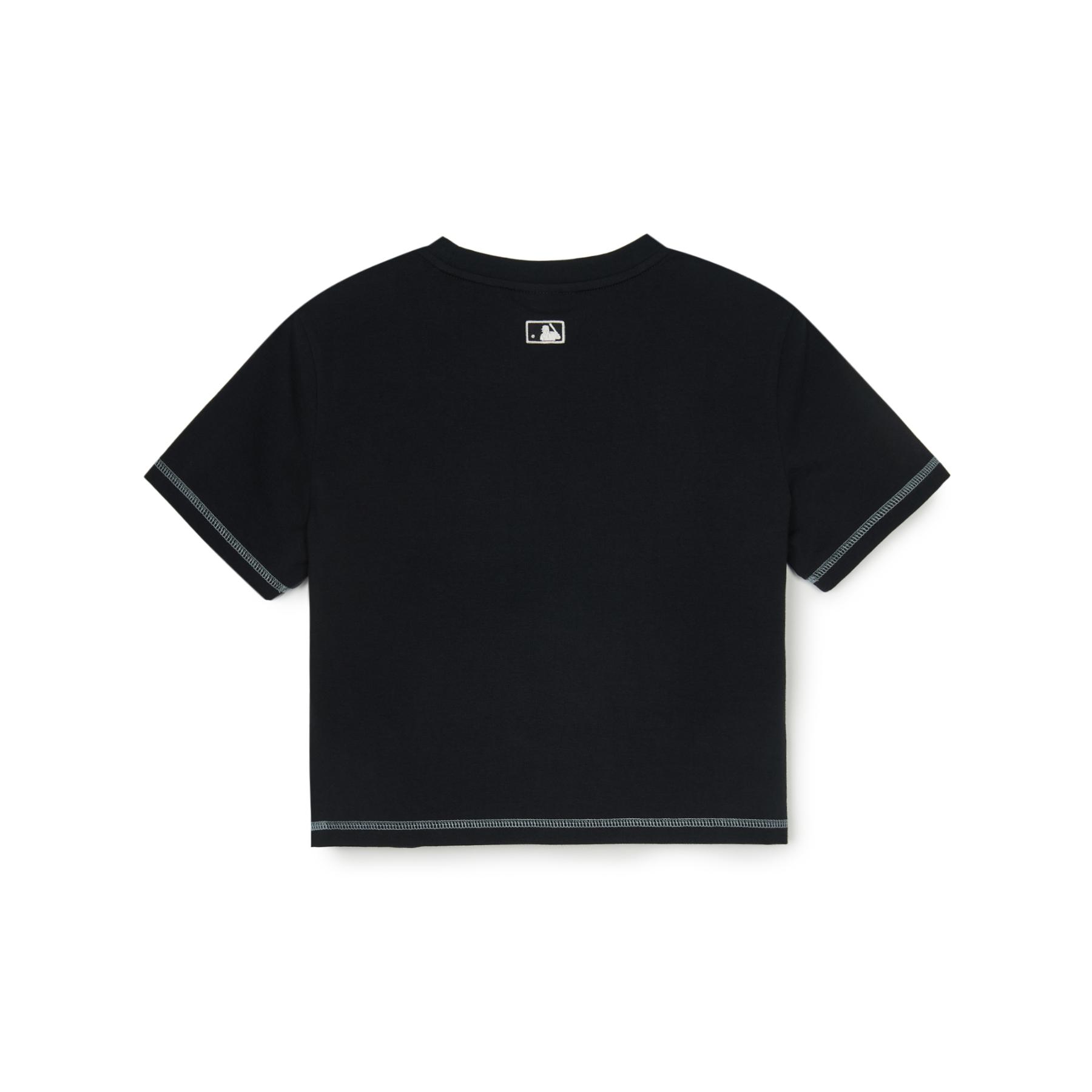 [MLB] W's Basic Coopers Logo Crop T-shirt ★すぐ品切れ★ MLB MLB Logo Cropped Short Sleeve Tee (worn by Karina) on