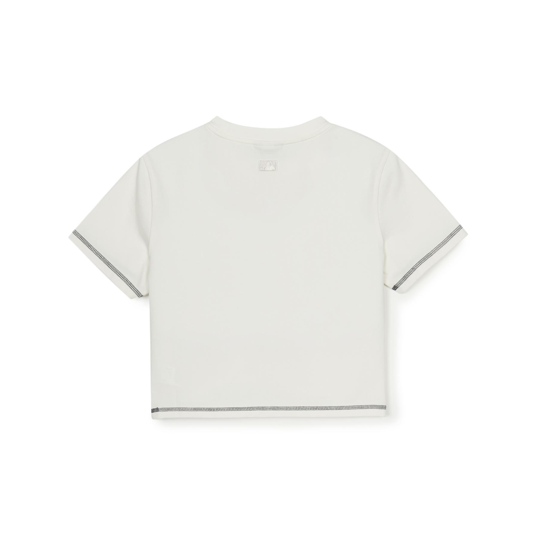 WOMEN'S BASIC COOPERS LOGO SLIM CROP T-SHRTS NEW YORK