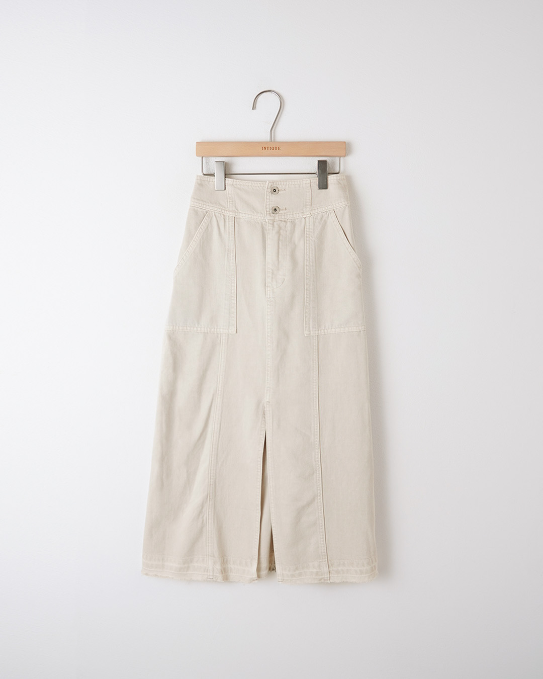 Vintage Washed Denim Pencil Skirt_3