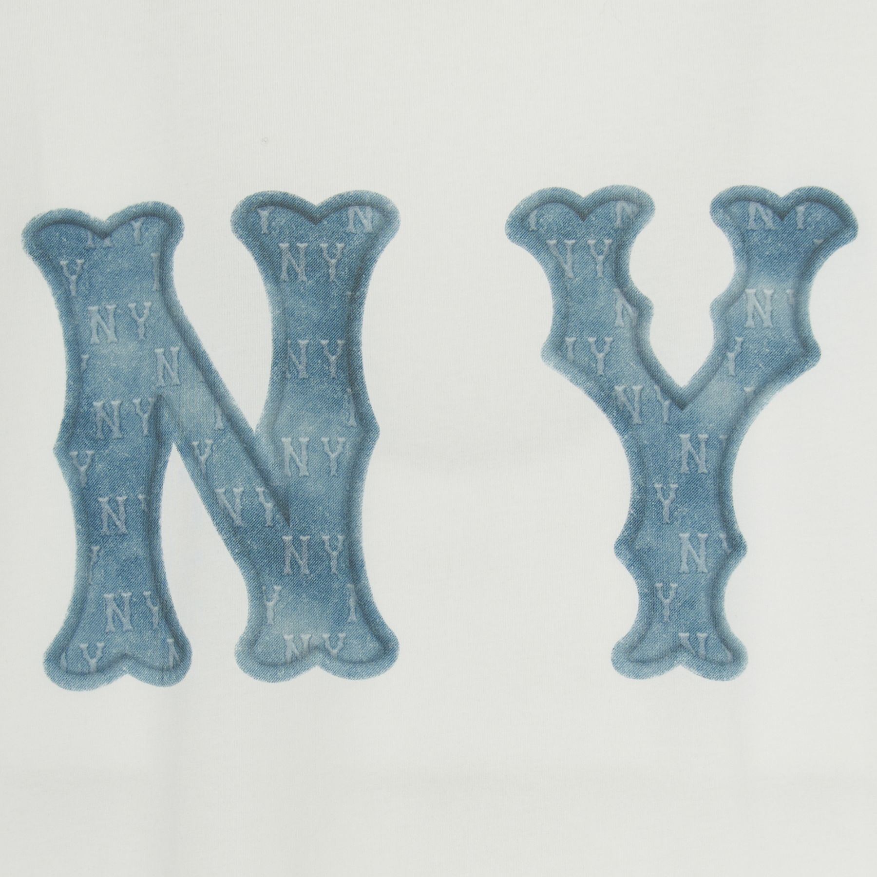 BASIC COOPERS DENIMLIKE LOGO OVERFIT T-SHRTS NEW YORK