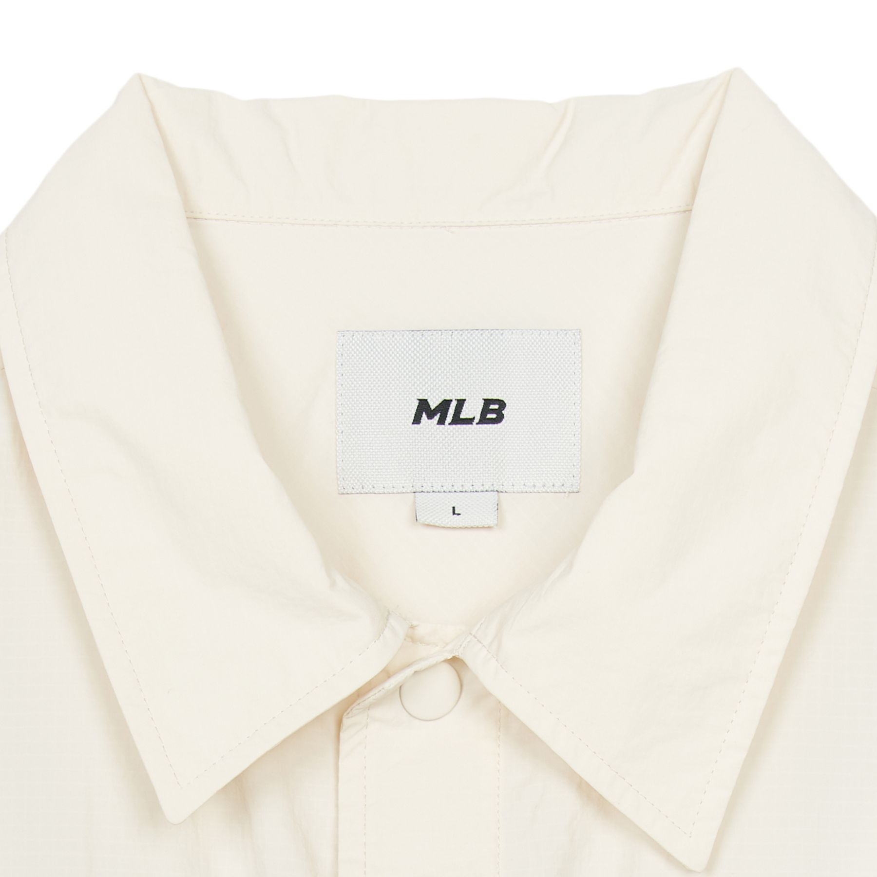 MLB■Pocket Woven Short-sleeved★送料込 MLB 다이아 모노그램 자카드 카라 티셔츠 뉴욕양키스 (CREAM)
