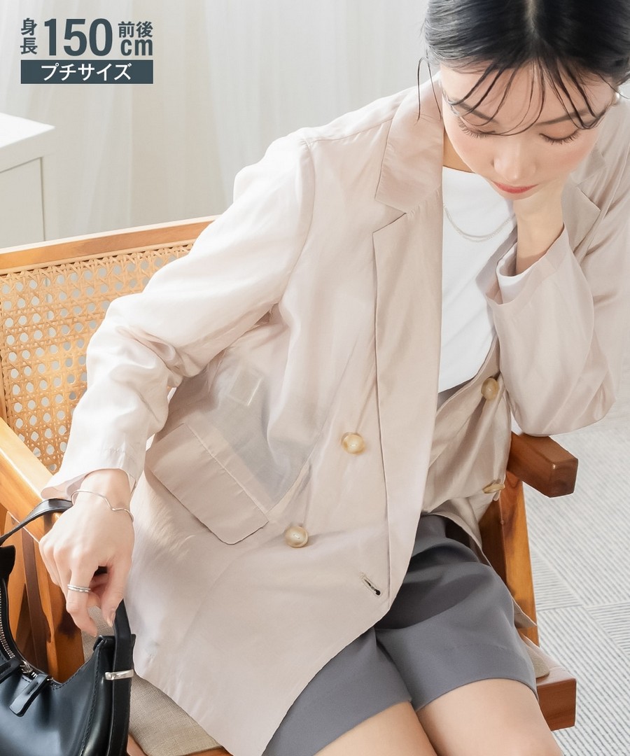 nissen [嬌小尺寸]透視西裝外套 (日本女裝) NSVXN0125A0004 SS25