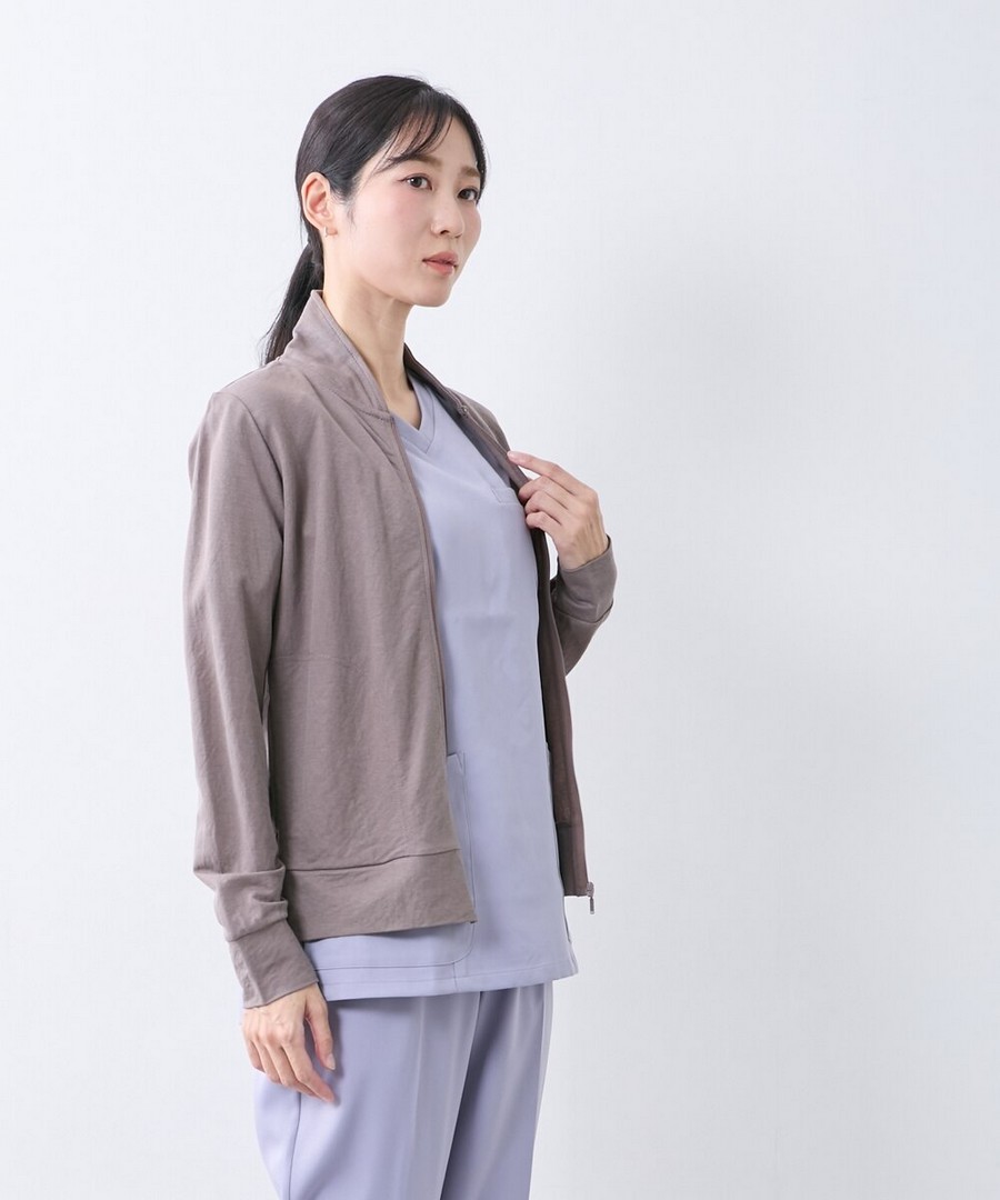 nissen 納米微細加工立領外套(薄款)(適合醫療機構上班人員穿著) (日本女裝大尺碼) NSBNZ0124E0021 SS25