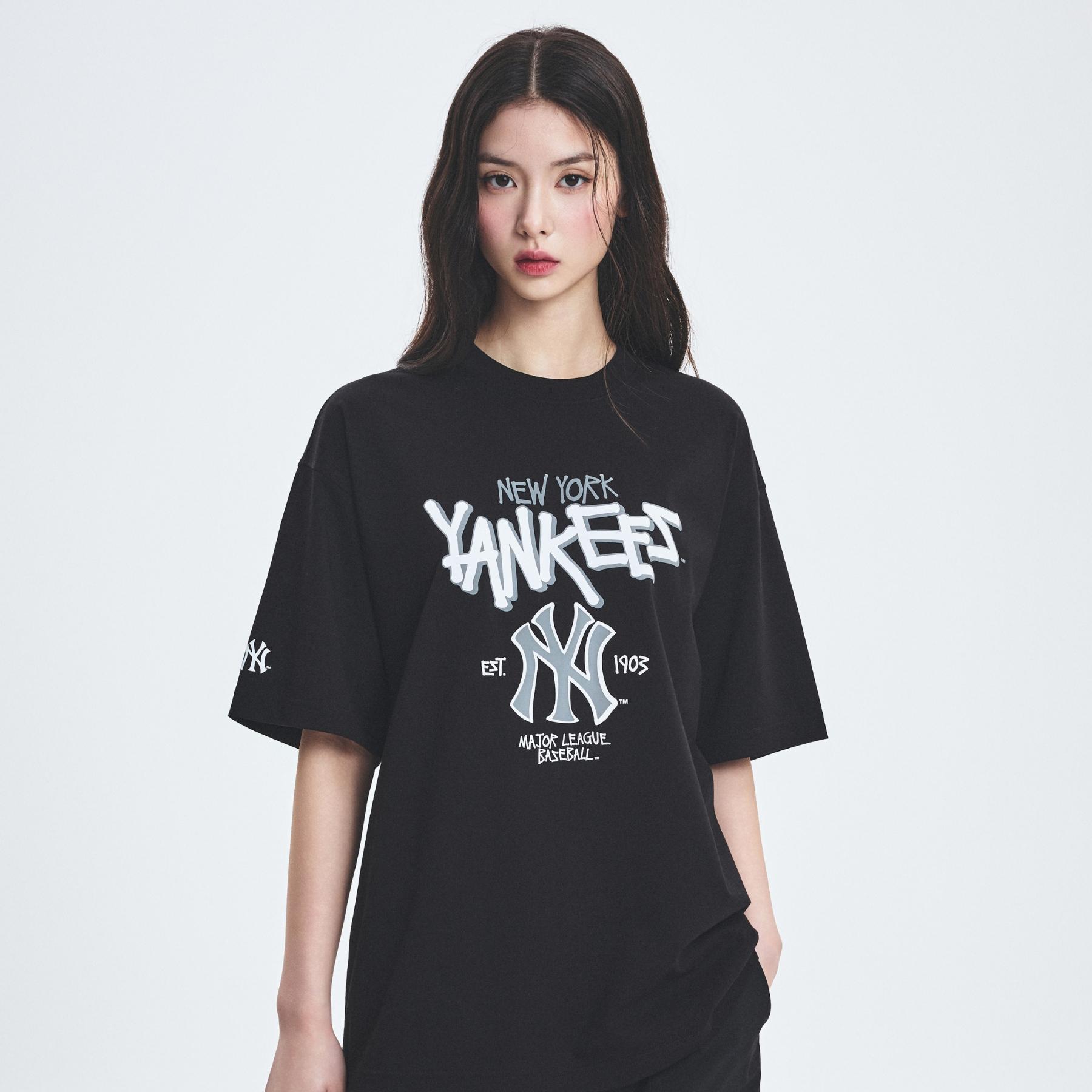 BASIC BIG LOGO MEGA OVER FIT T-SHIRTS NEW YORK YANKEES