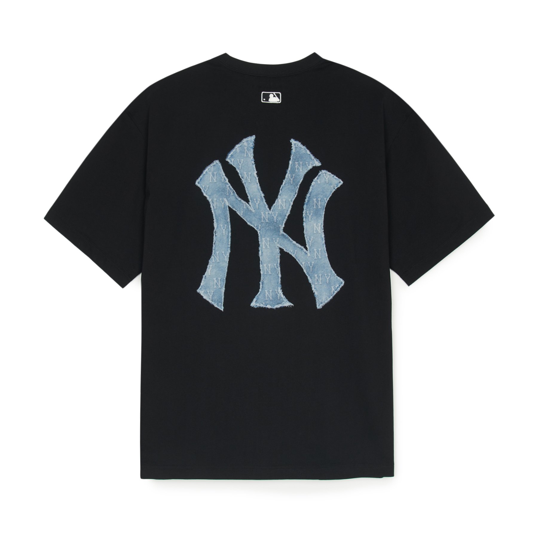 MLB■(W)Denim-Like Monogram T-shirt★送料込 MLB